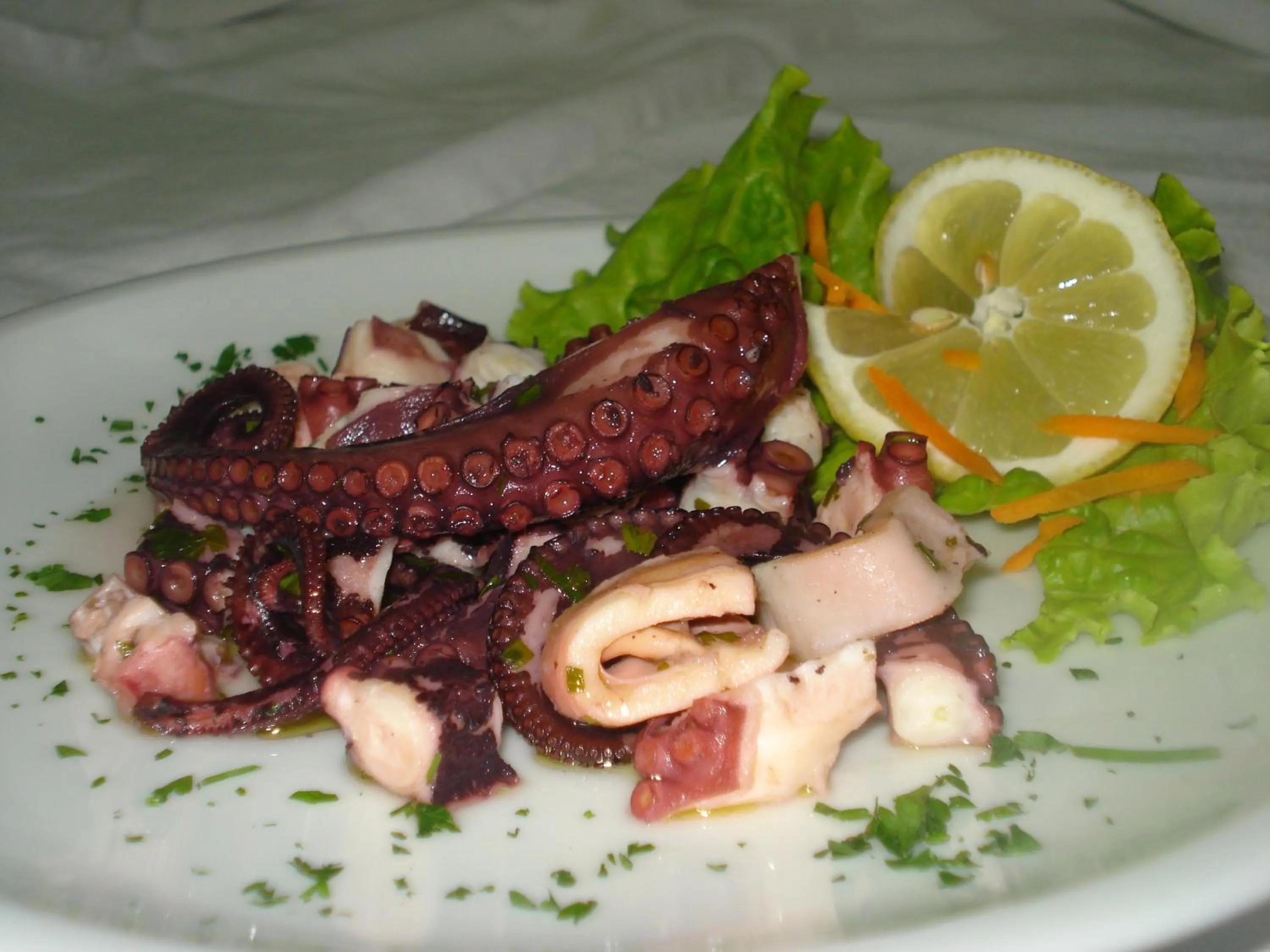 Food in Hotel Villa Rita