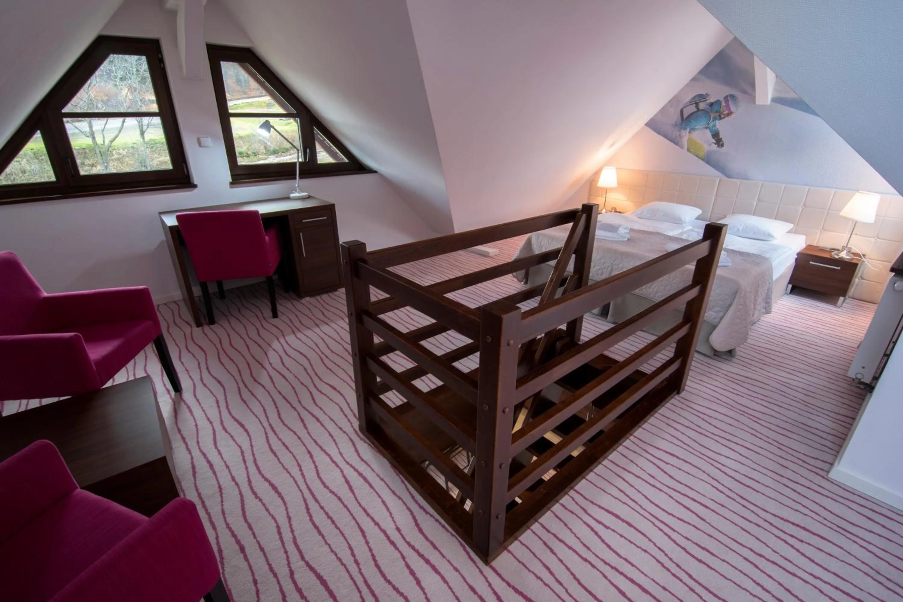 Bed in Flinski Sport X SPA, Boutique X Art