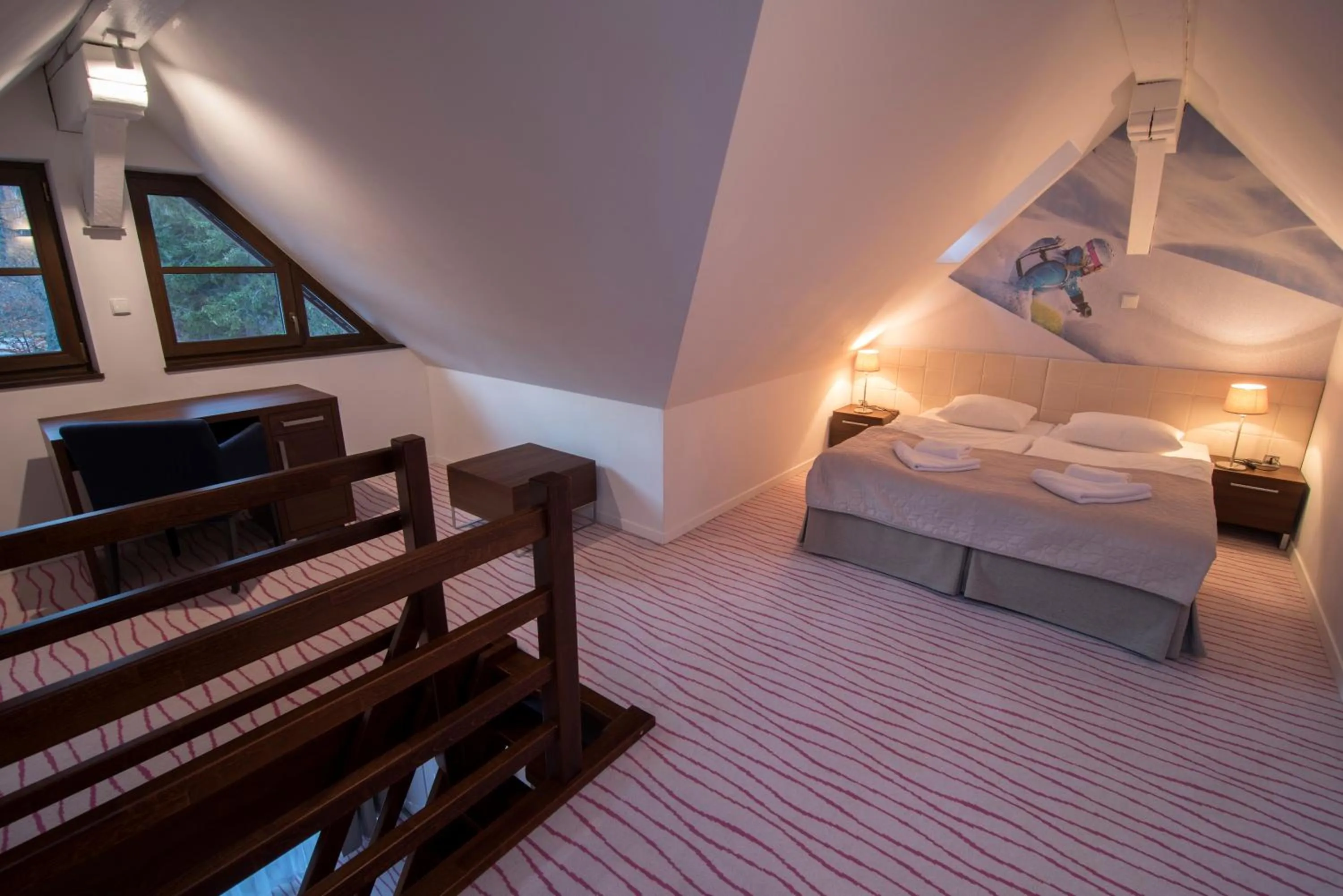 Bed in Flinski Sport X SPA, Boutique X Art