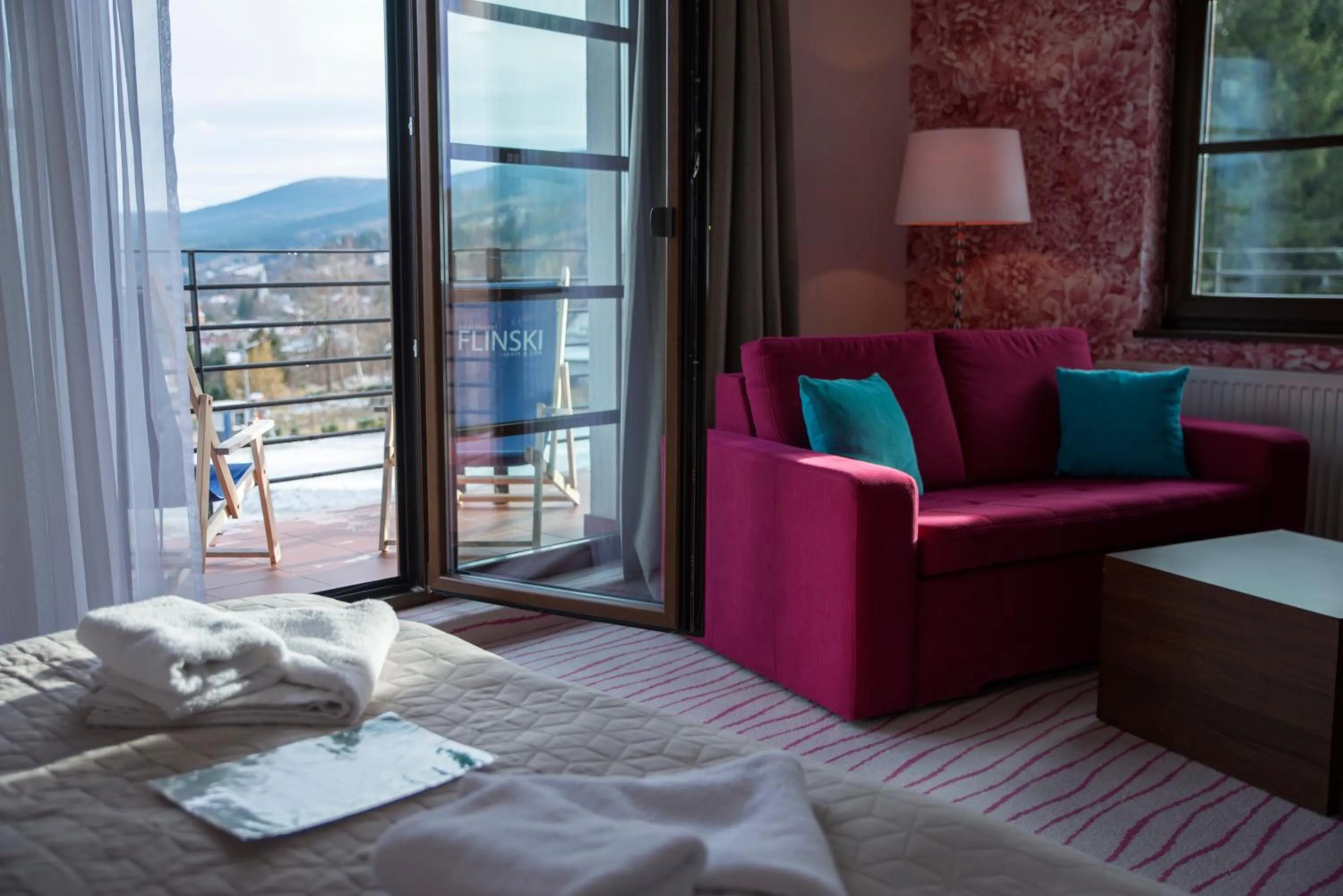 Balcony/Terrace, Bed in Flinski Sport X SPA, Boutique X Art