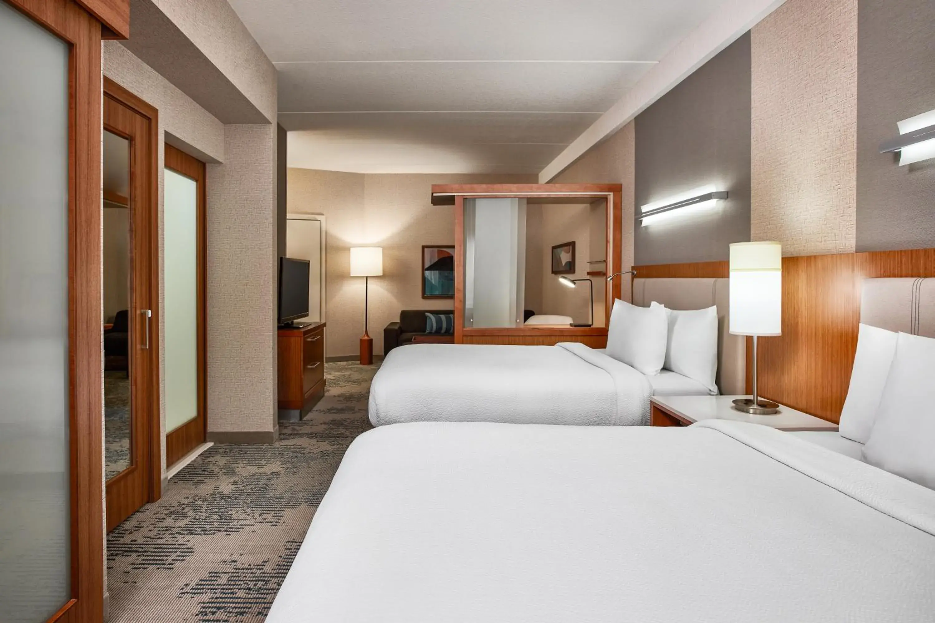 Queen Suite with Two Queen beds and Sofa Sleeper in SpringHill Suites by Marriott Deadwood Queen Suite with Two Queen beds and Sofa Sleeper in SpringHill Suites by Marriott Deadwood