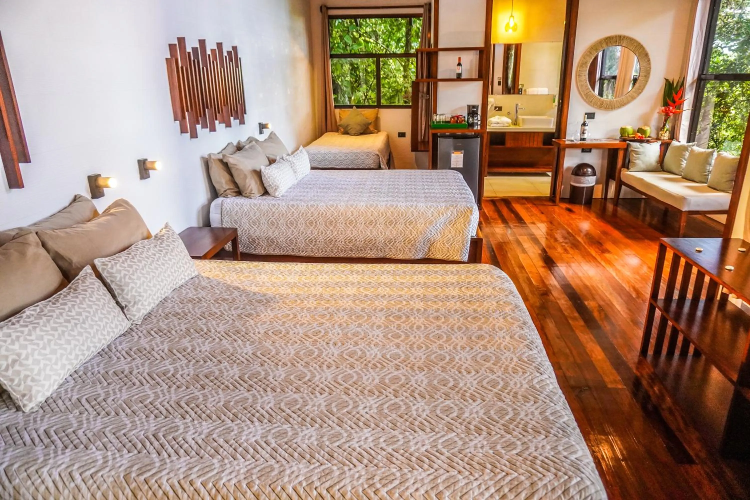 Bed in Maquenque Lodge
