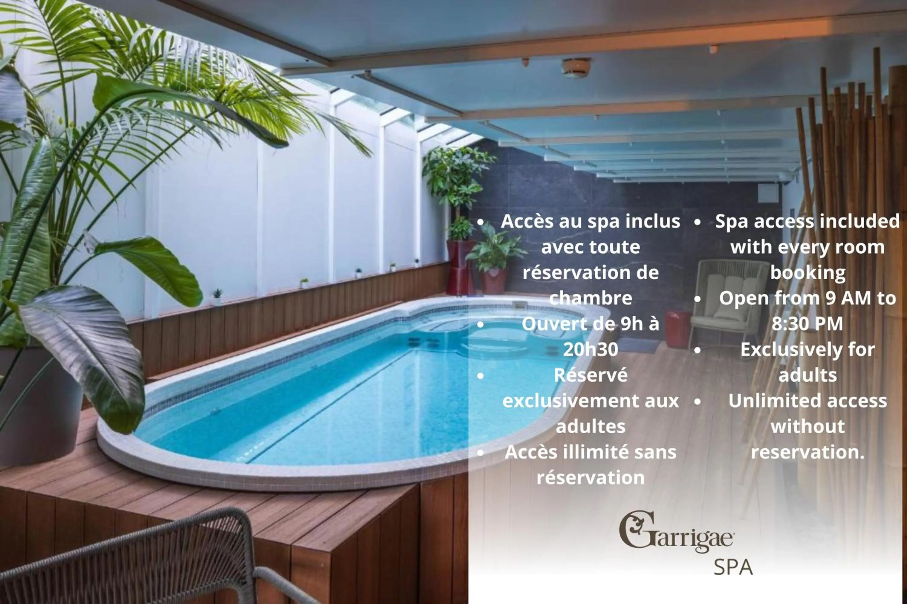 Hot Tub in Hôtel Garrigae Villa La Florangerie - SPA & Piscine