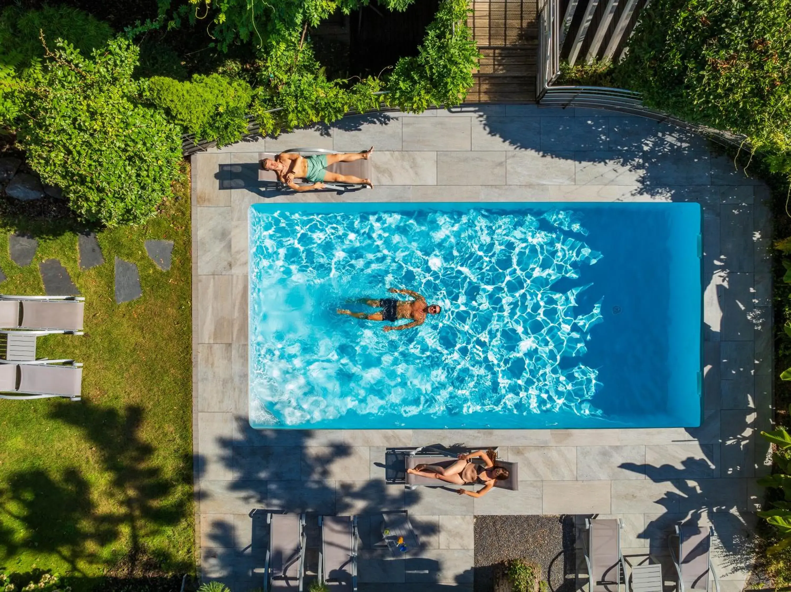 Swimming pool in Hôtel Villa La Florangerie - SPA & Piscine Swimming pool in Hôtel Villa La Florangerie - SPA & Piscine