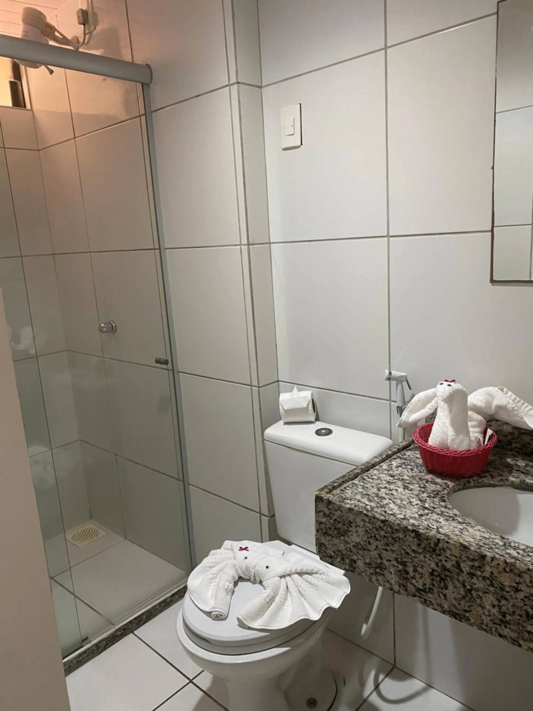 Toilet in Hotel Fortaleza Inn