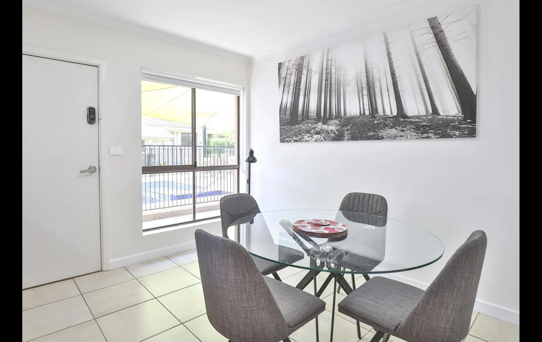 Seating area in Mildura Holiday Villas