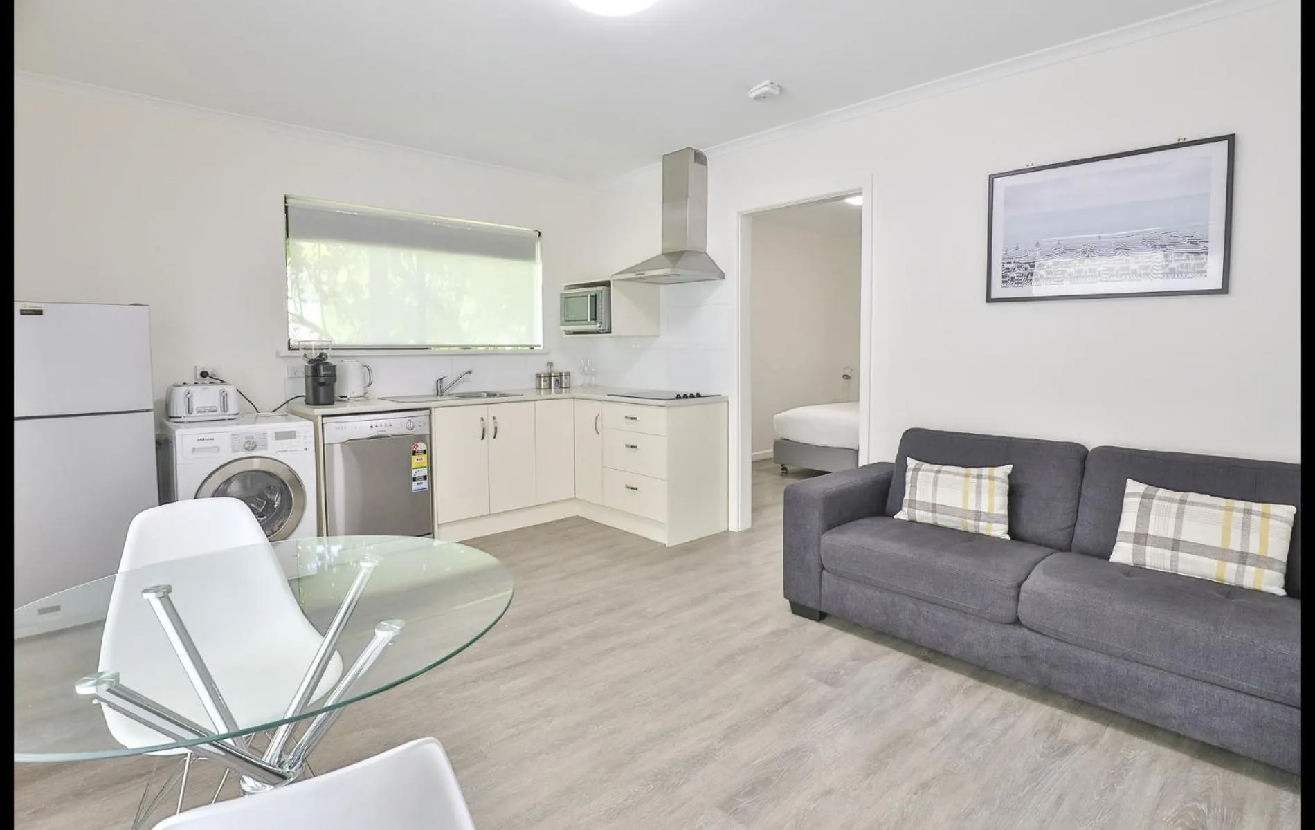 Bed in Mildura Holiday Villas