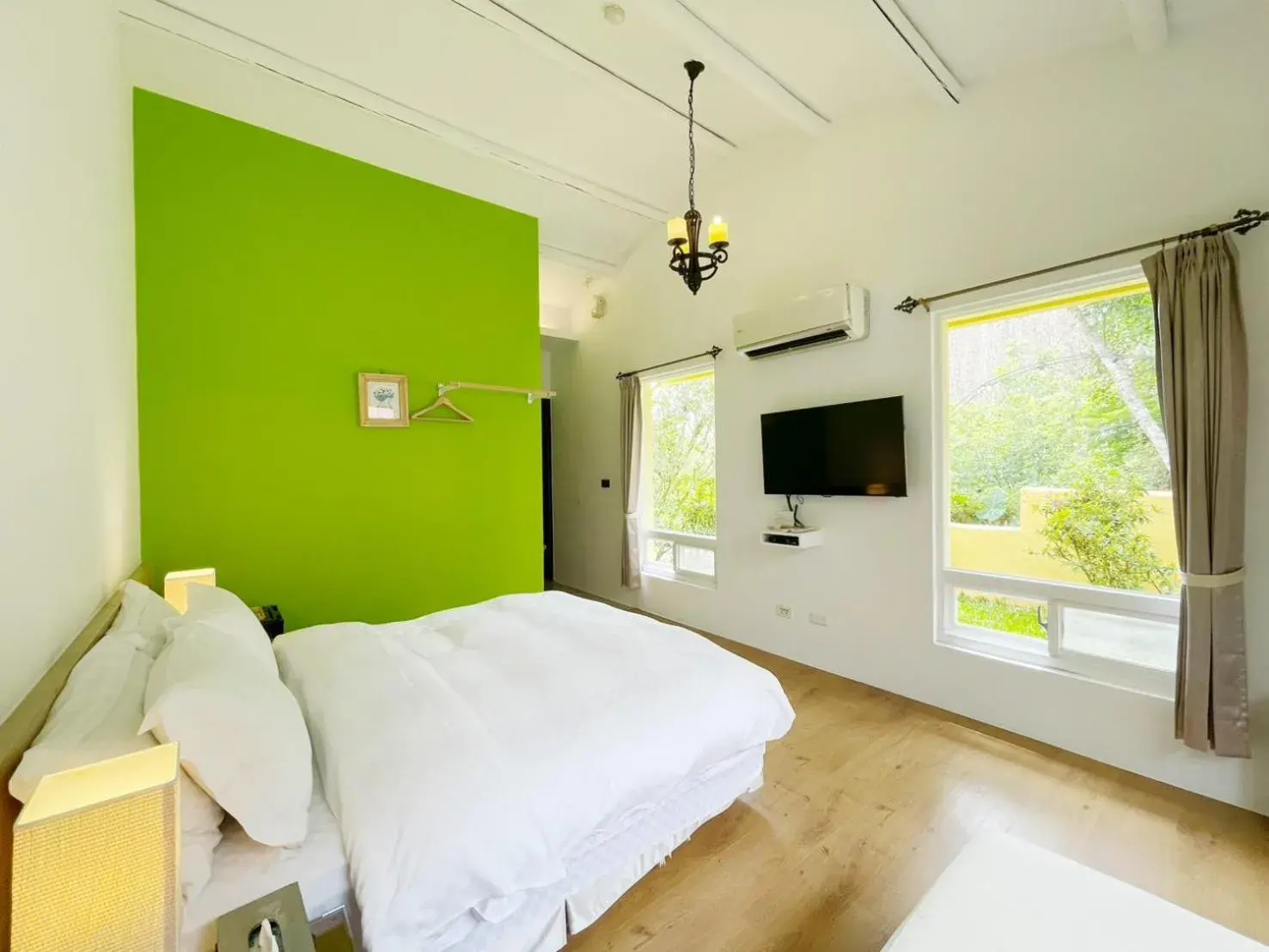 Bed in Alishan Tea Garden B&B Bed in Alishan Tea Garden B&B