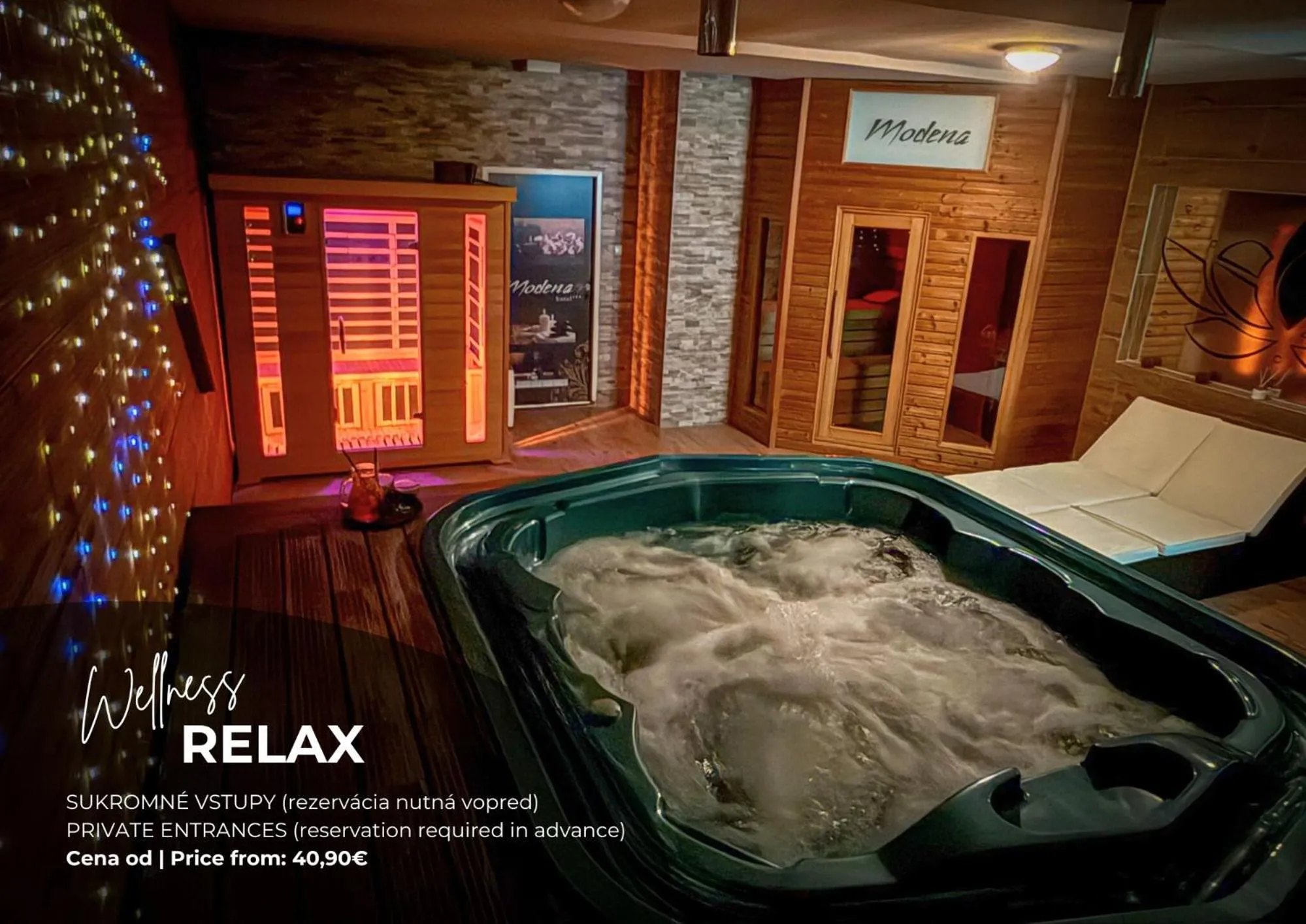 Sauna in Hotel Modena