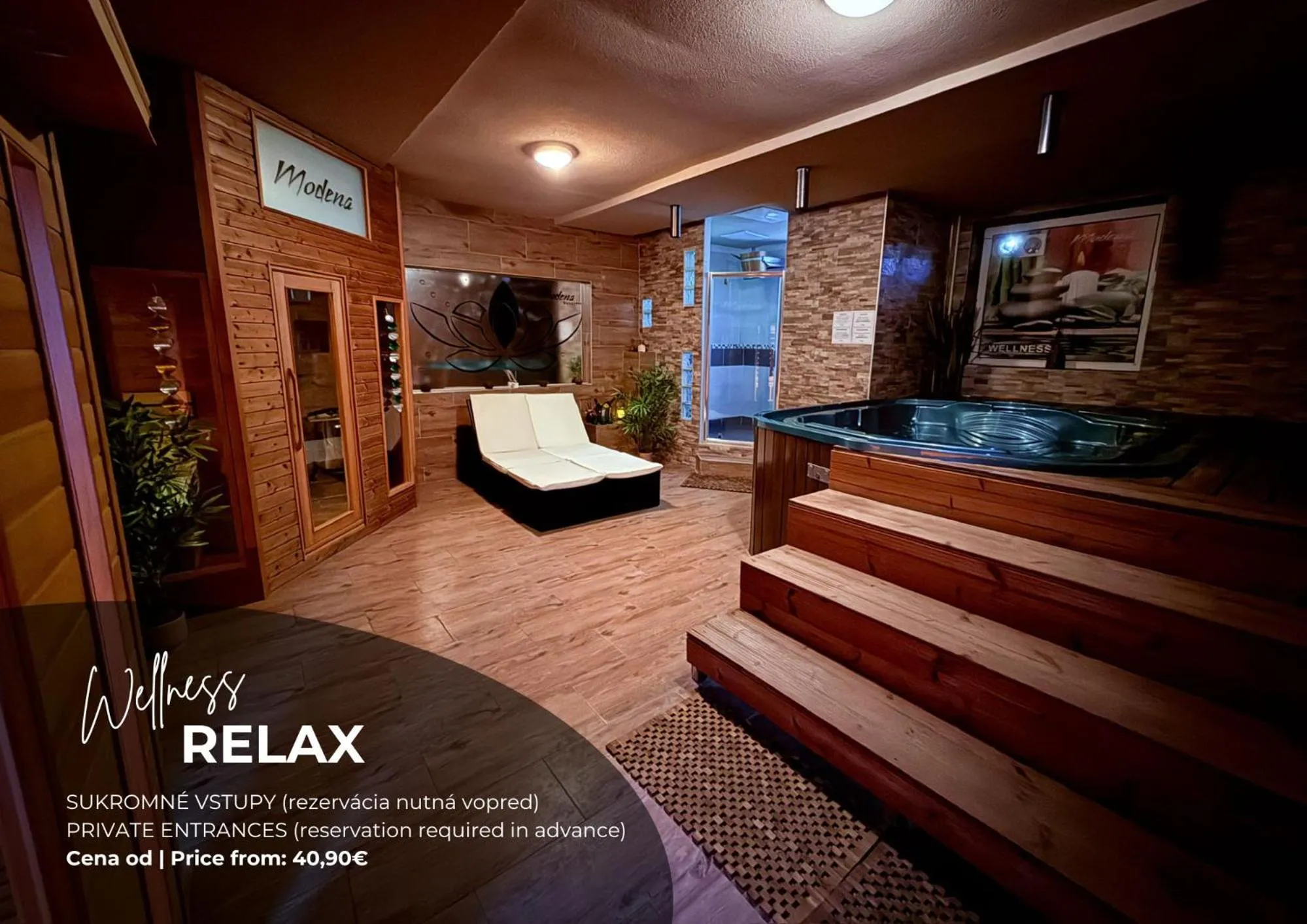 Sauna in Hotel Modena