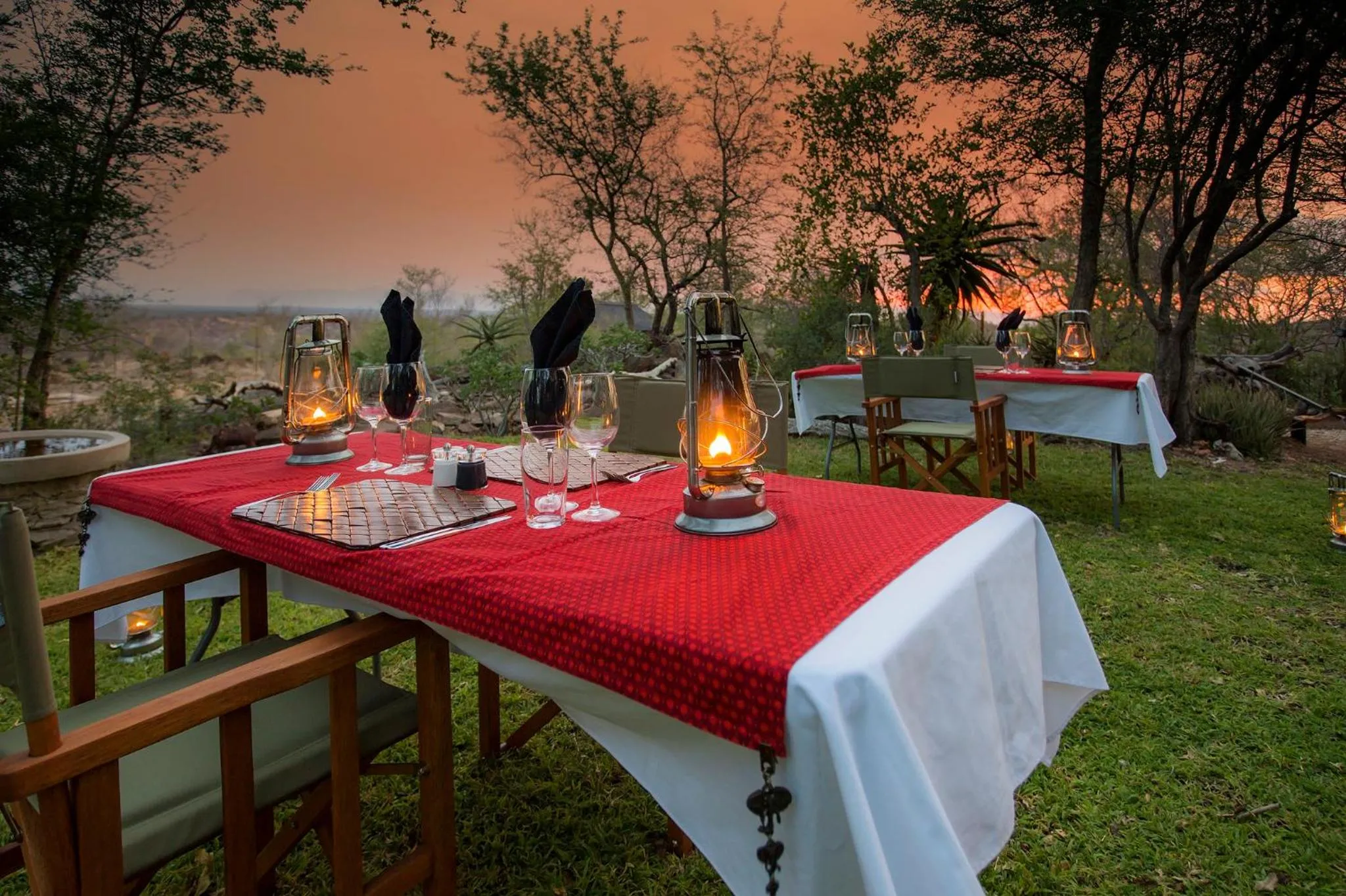 Garden view in isiLimela Game Lodge