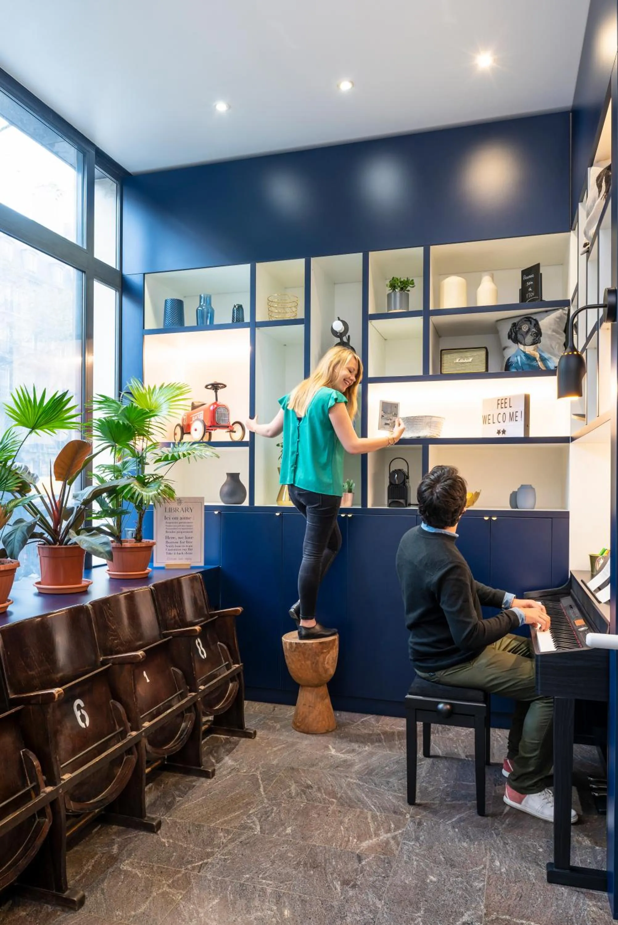 Lobby or reception in Aparthotel Adagio Paris Haussmann Champs Elysées