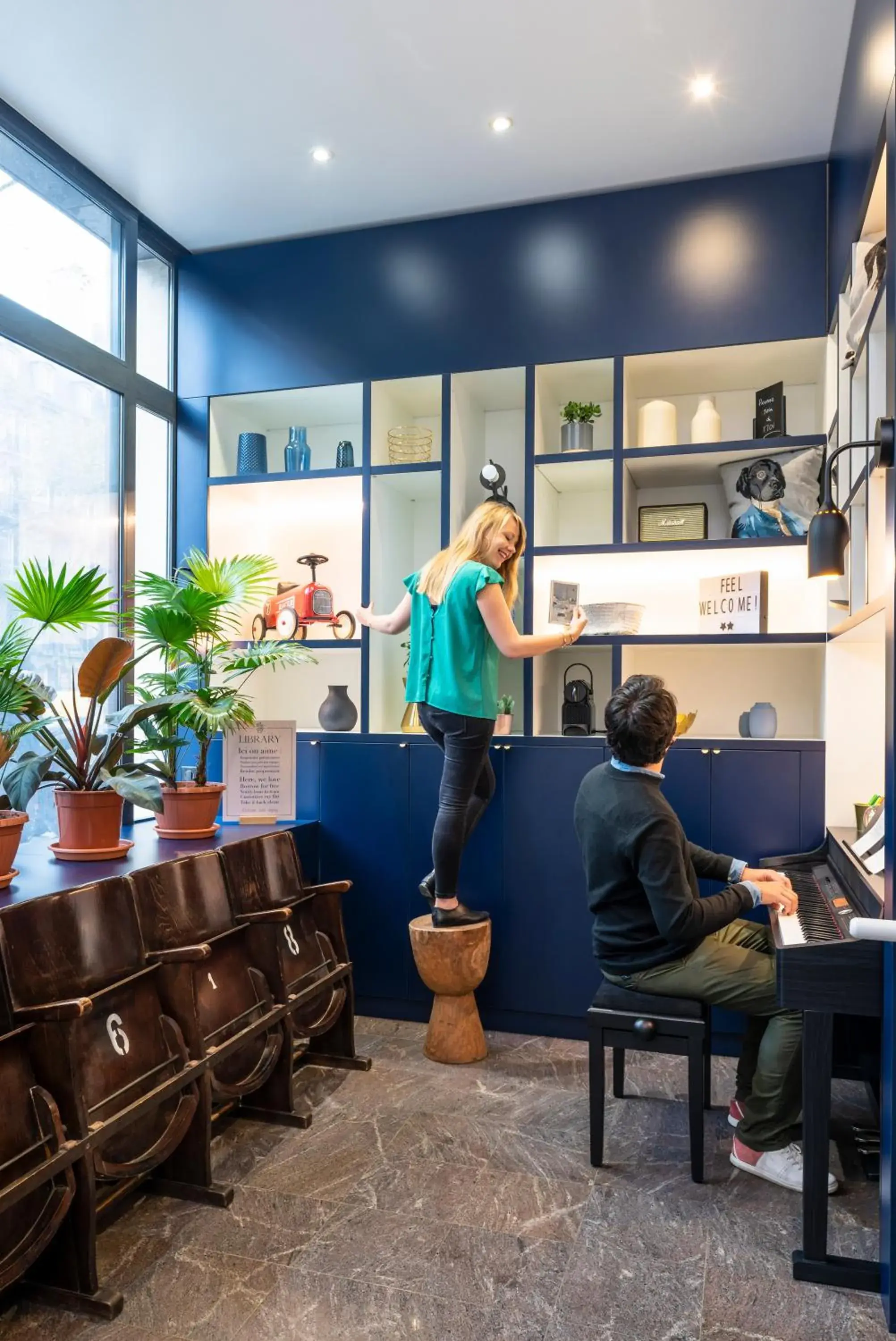 Lobby or reception in Aparthotel Adagio Paris Haussmann Champs Elysées Lobby or reception in Aparthotel Adagio Paris Haussmann Champs Elysées