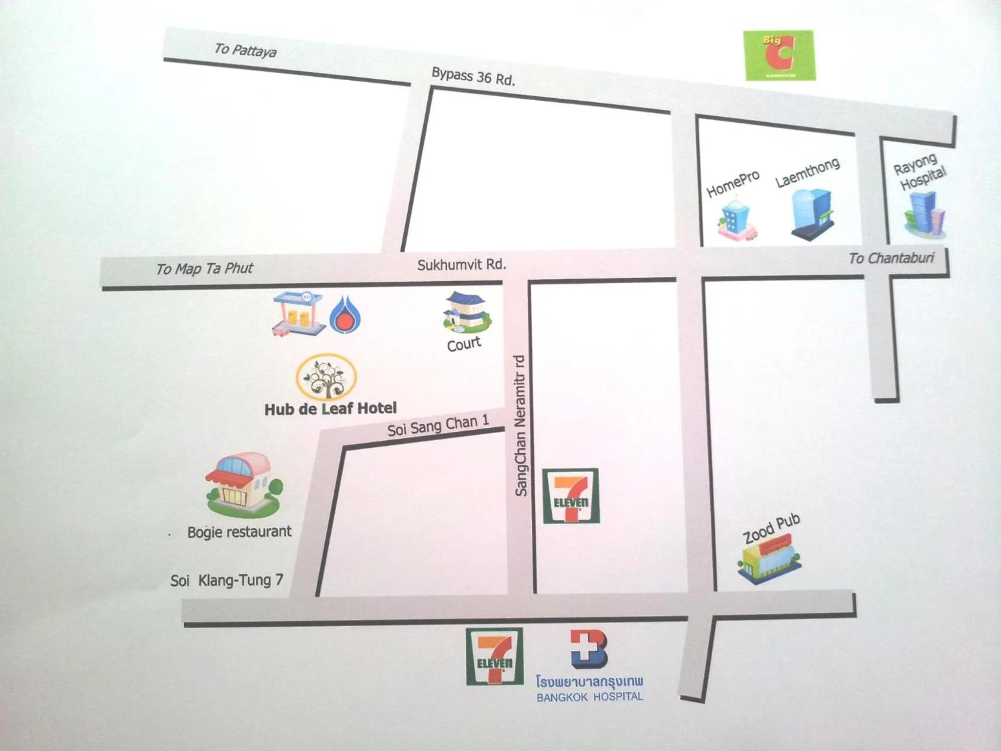 Floor plan in Hub de Leaf @ Rayong