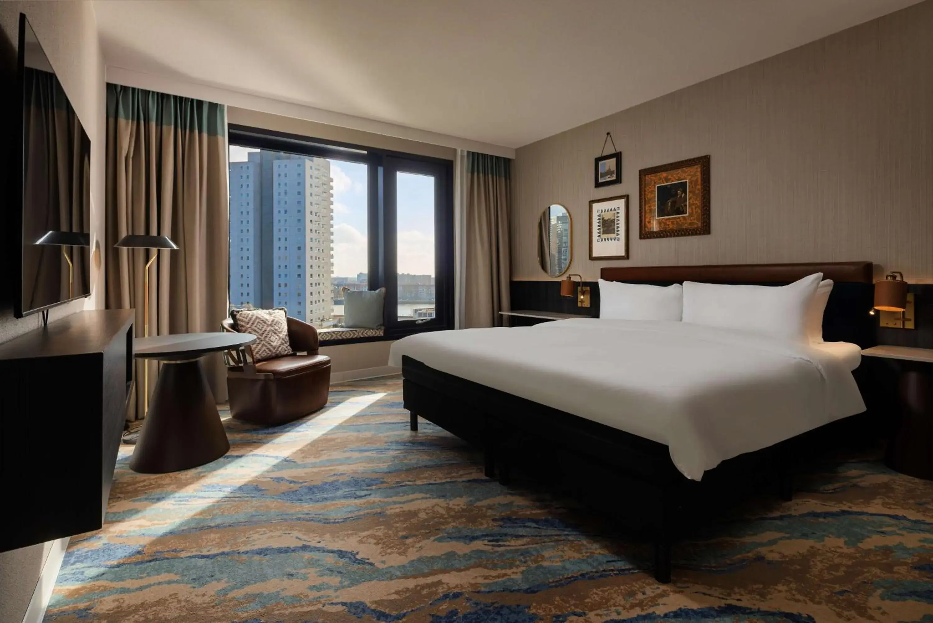Bed in Haven Hotel Rotterdam, Curio Collection by Hilton Bed in Haven Hotel Rotterdam, Curio Collection by Hilton