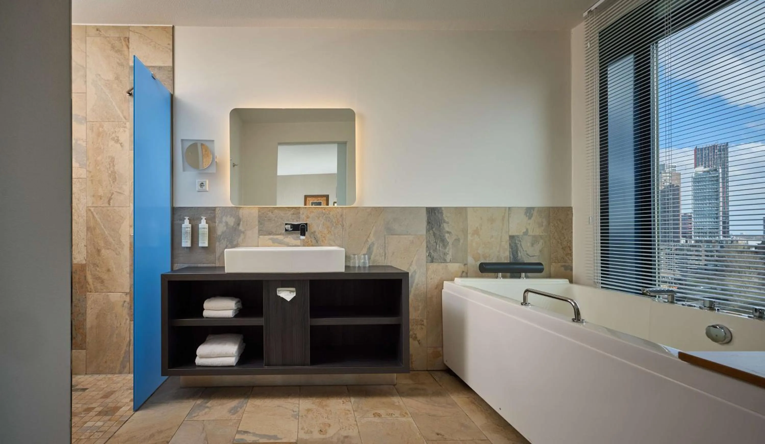 Bathroom in Haven Hotel Rotterdam, Curio Collection by Hilton