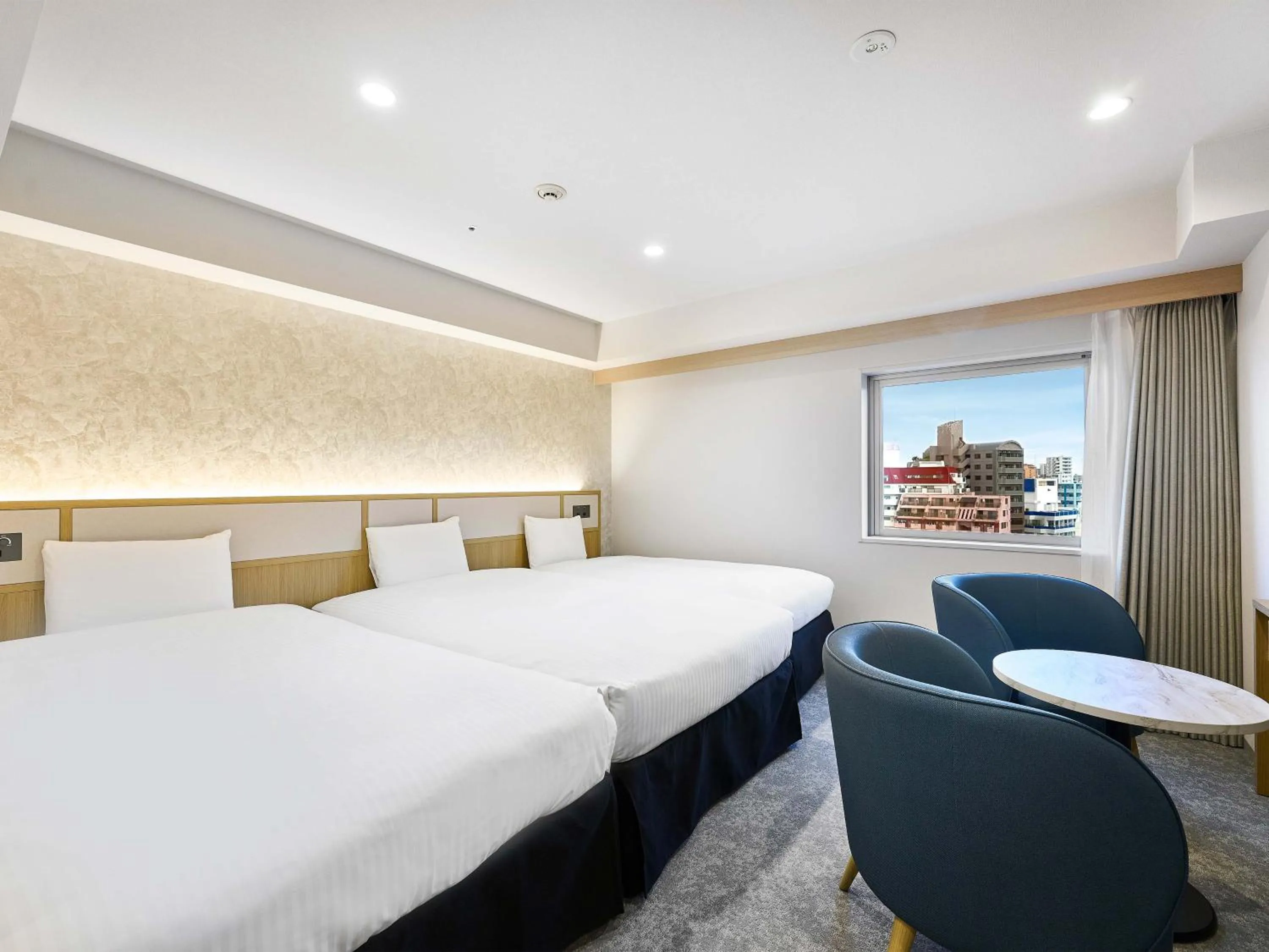 Photo of the whole room, Bed in Daiwa Roynet Hotel Naha Kokusaidori