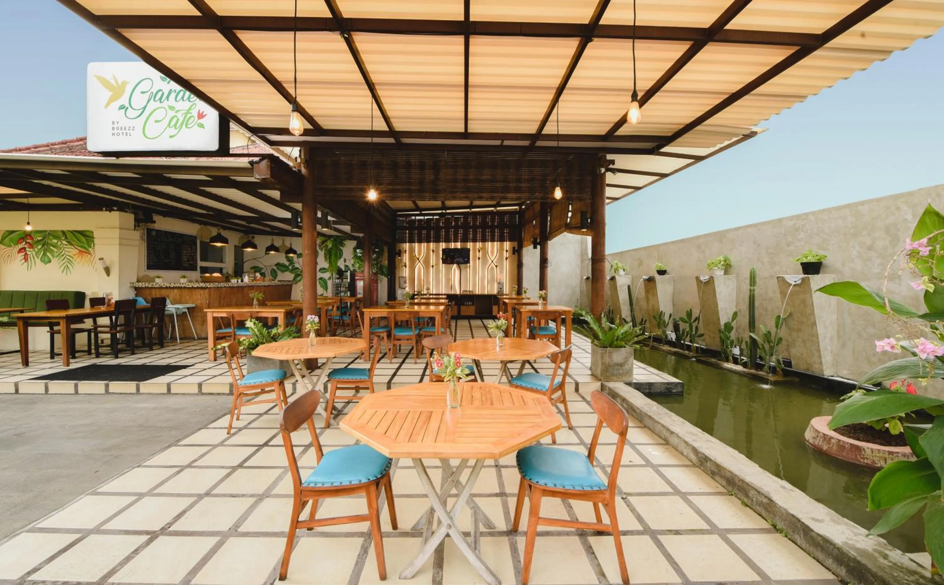 Patio in Bali Breezz Hotel
