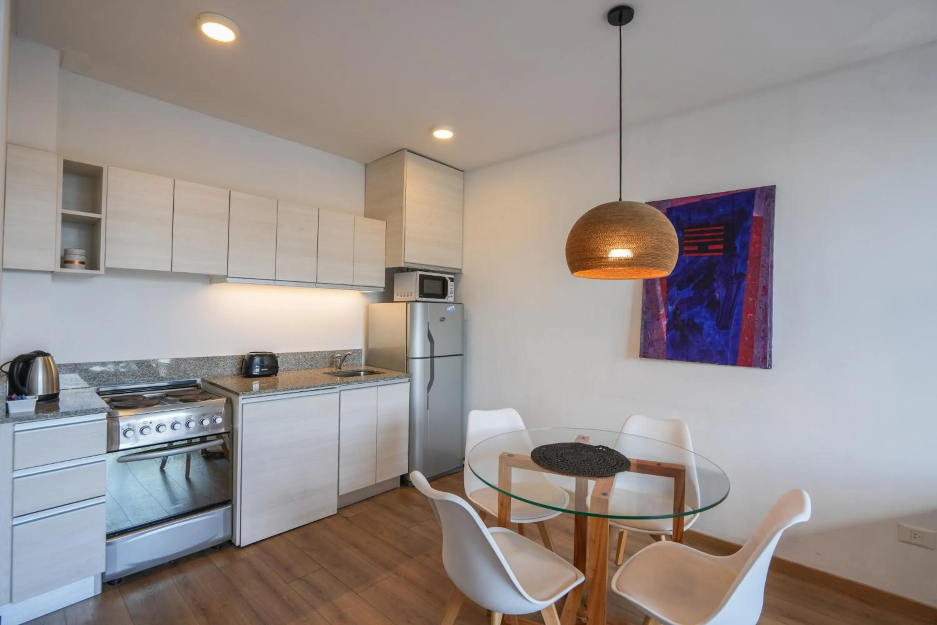 kitchen in Monroe Suites