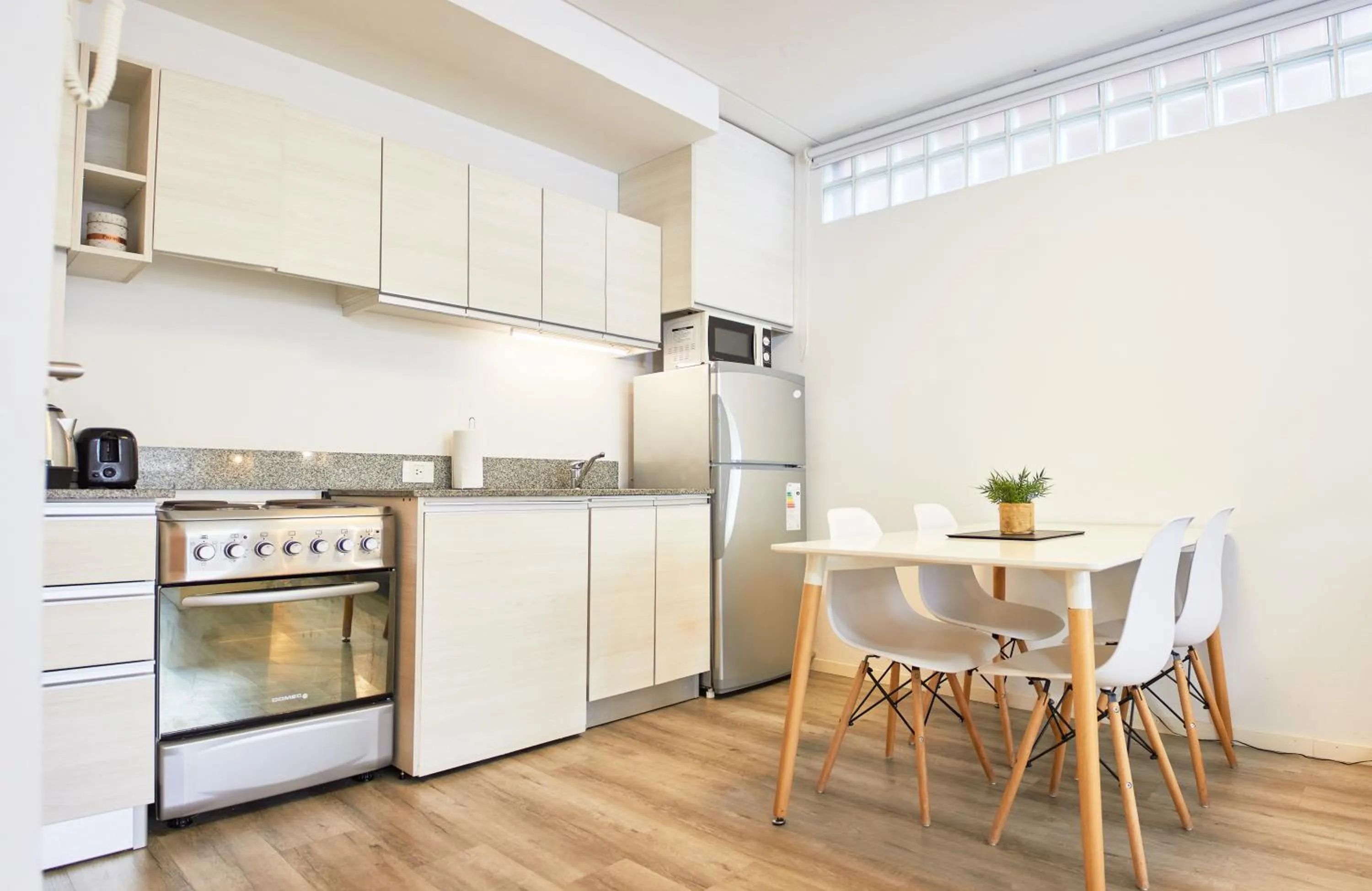 kitchen in Monroe Suites
