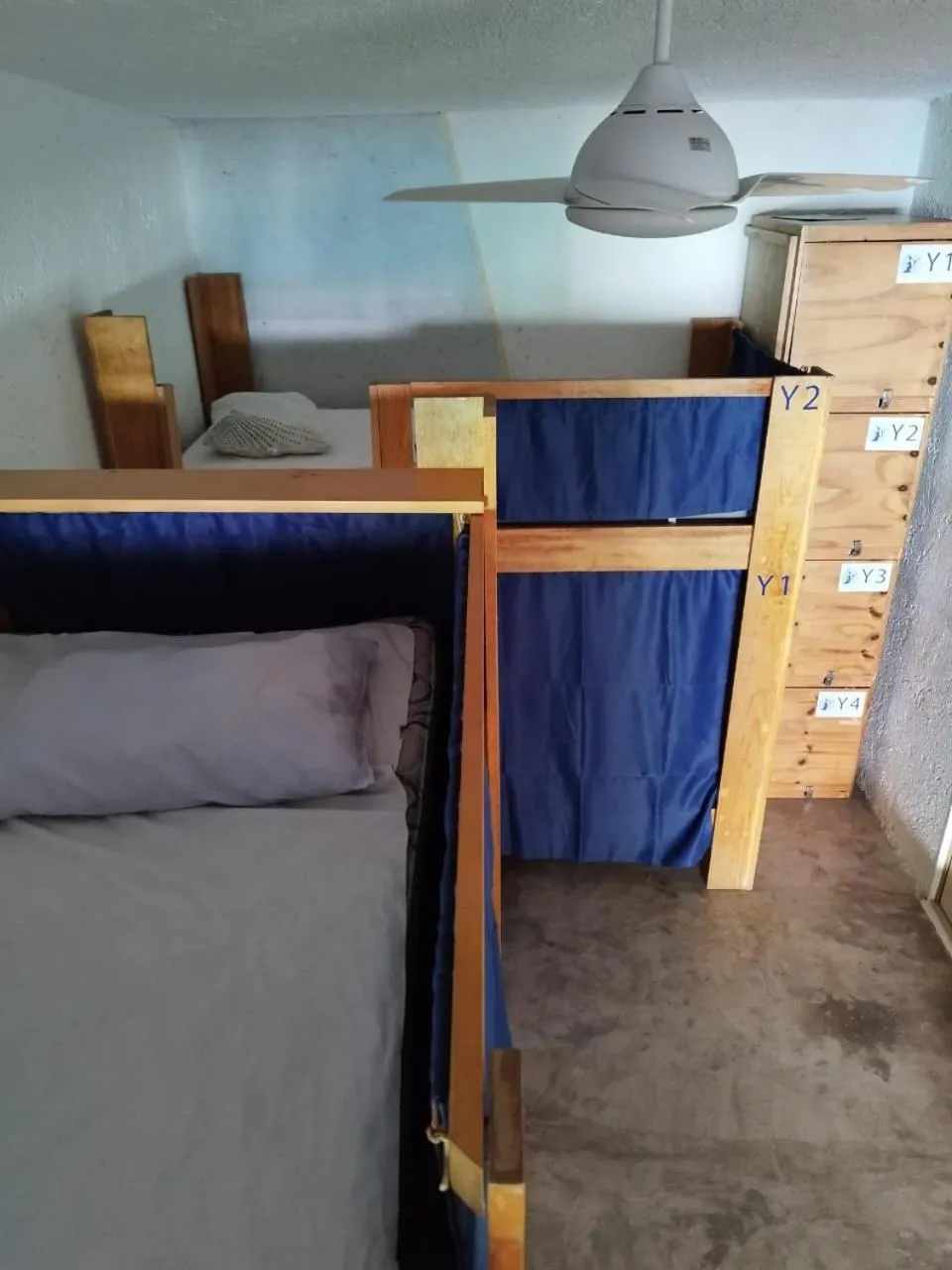 Bed in Blue Magic Hostel