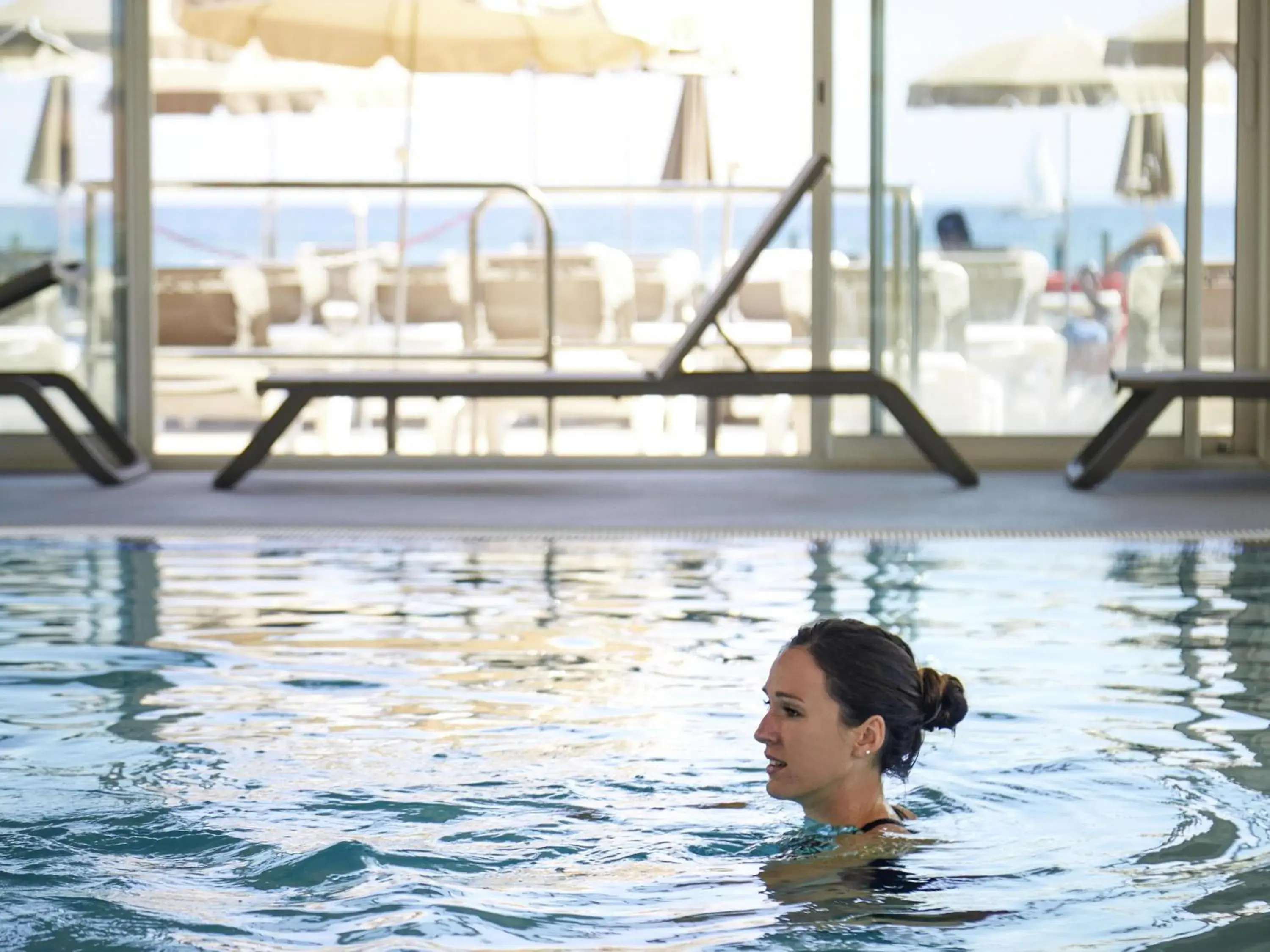 Pool view in ibis Thalassa Hyeres Plage Pool view in ibis Thalassa Hyeres Plage