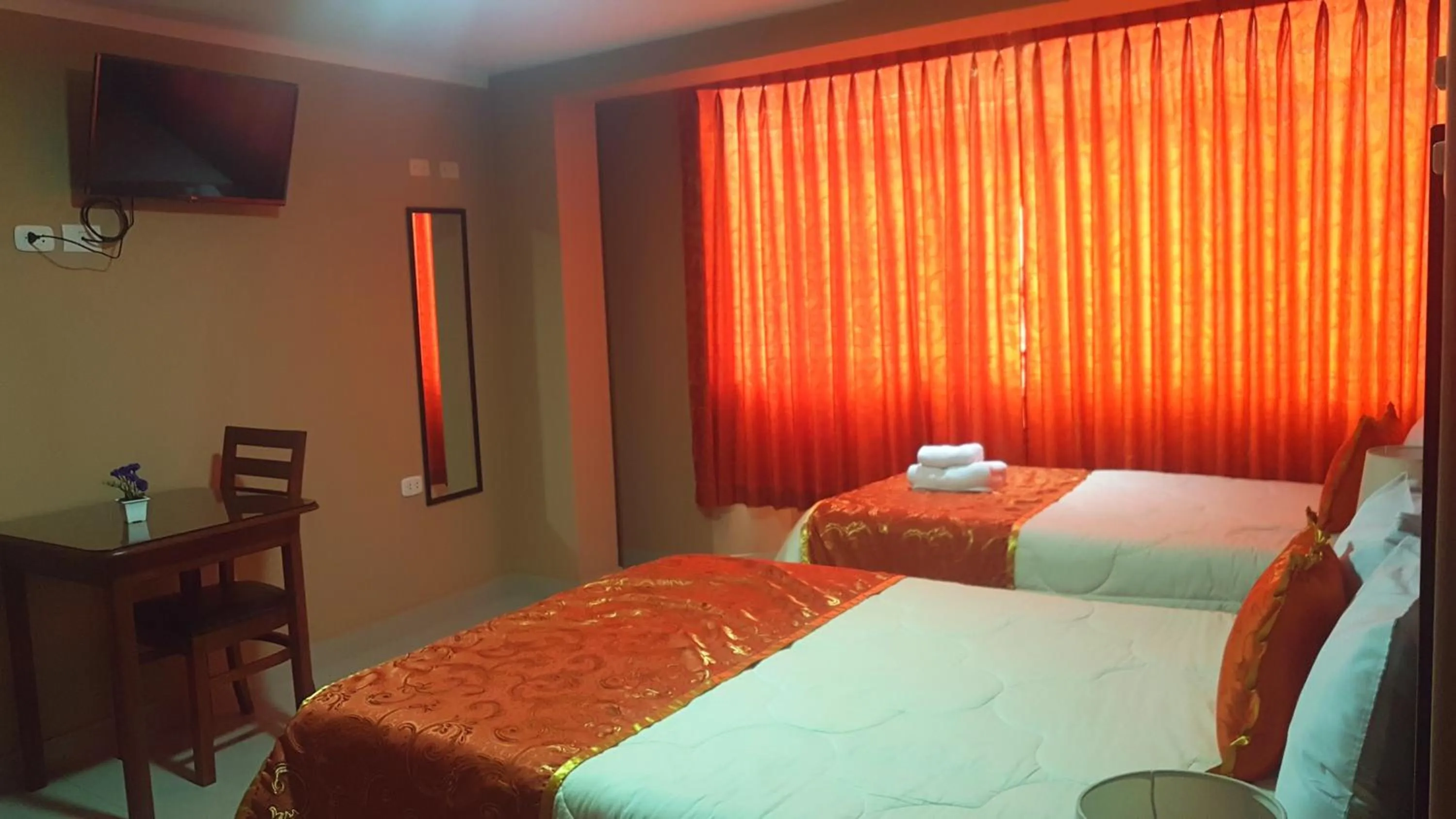 Bed in Hotel Los Nogales