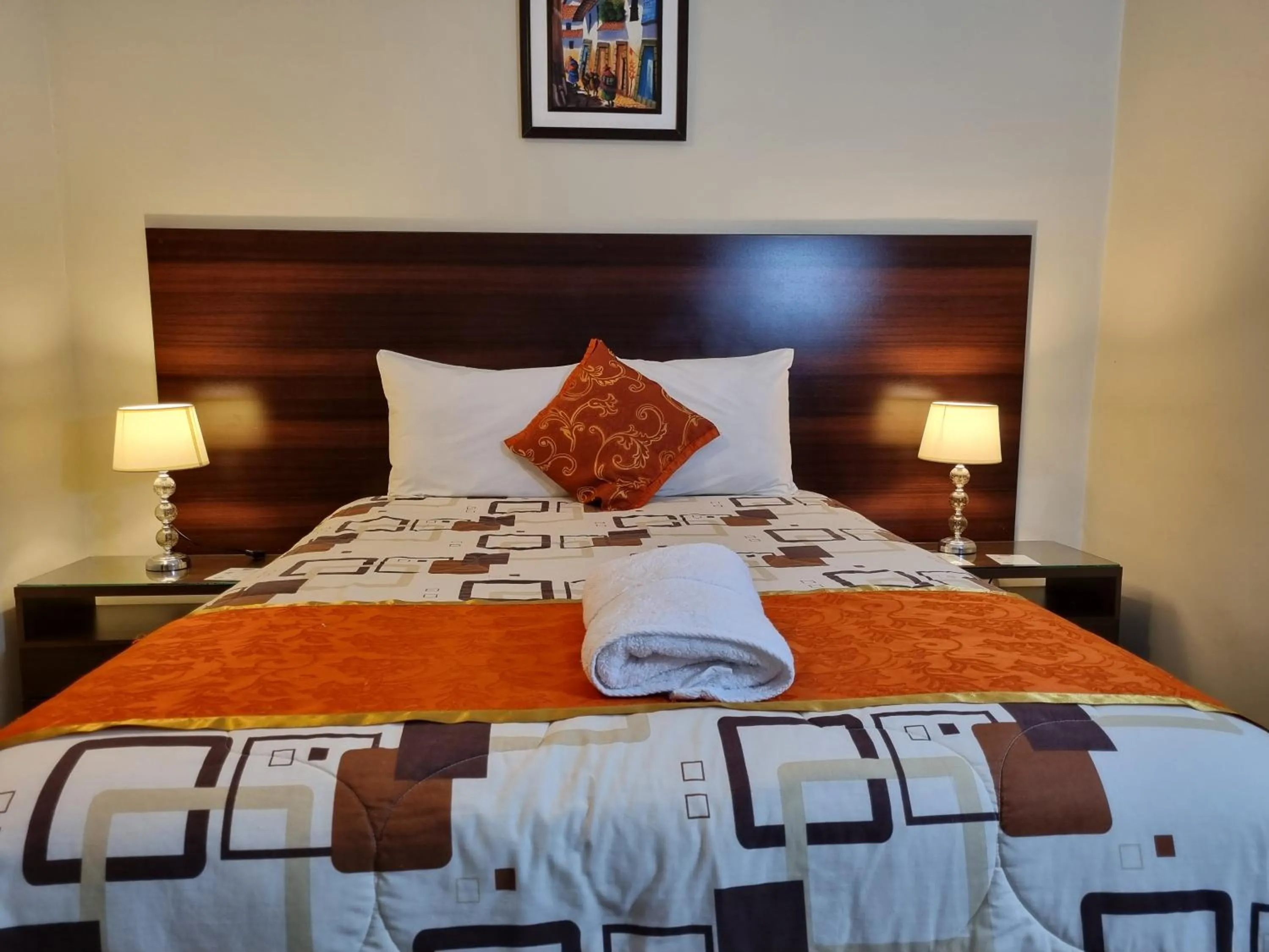 Bed in Hotel Los Nogales