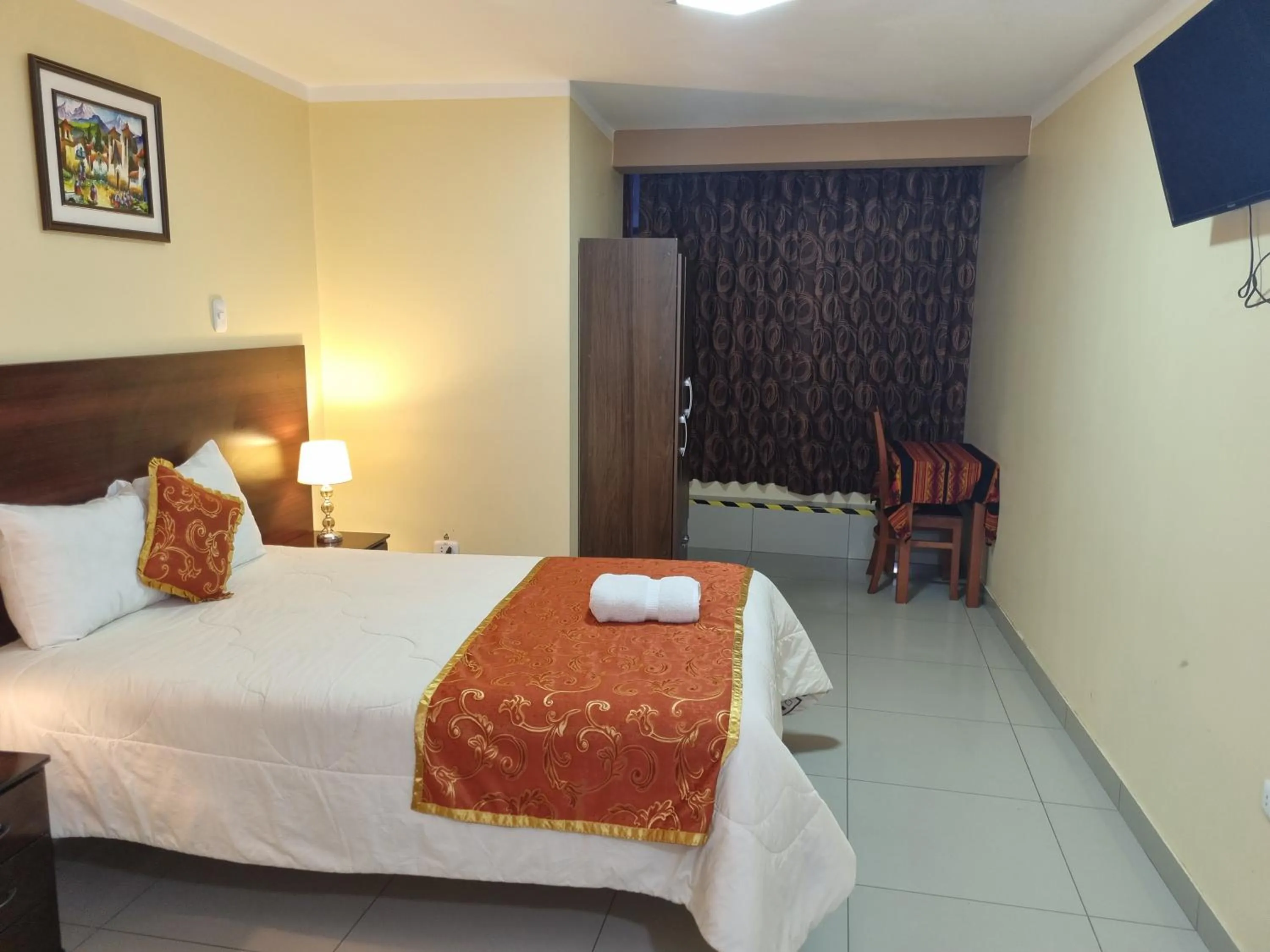 Bed in Hotel Los Nogales