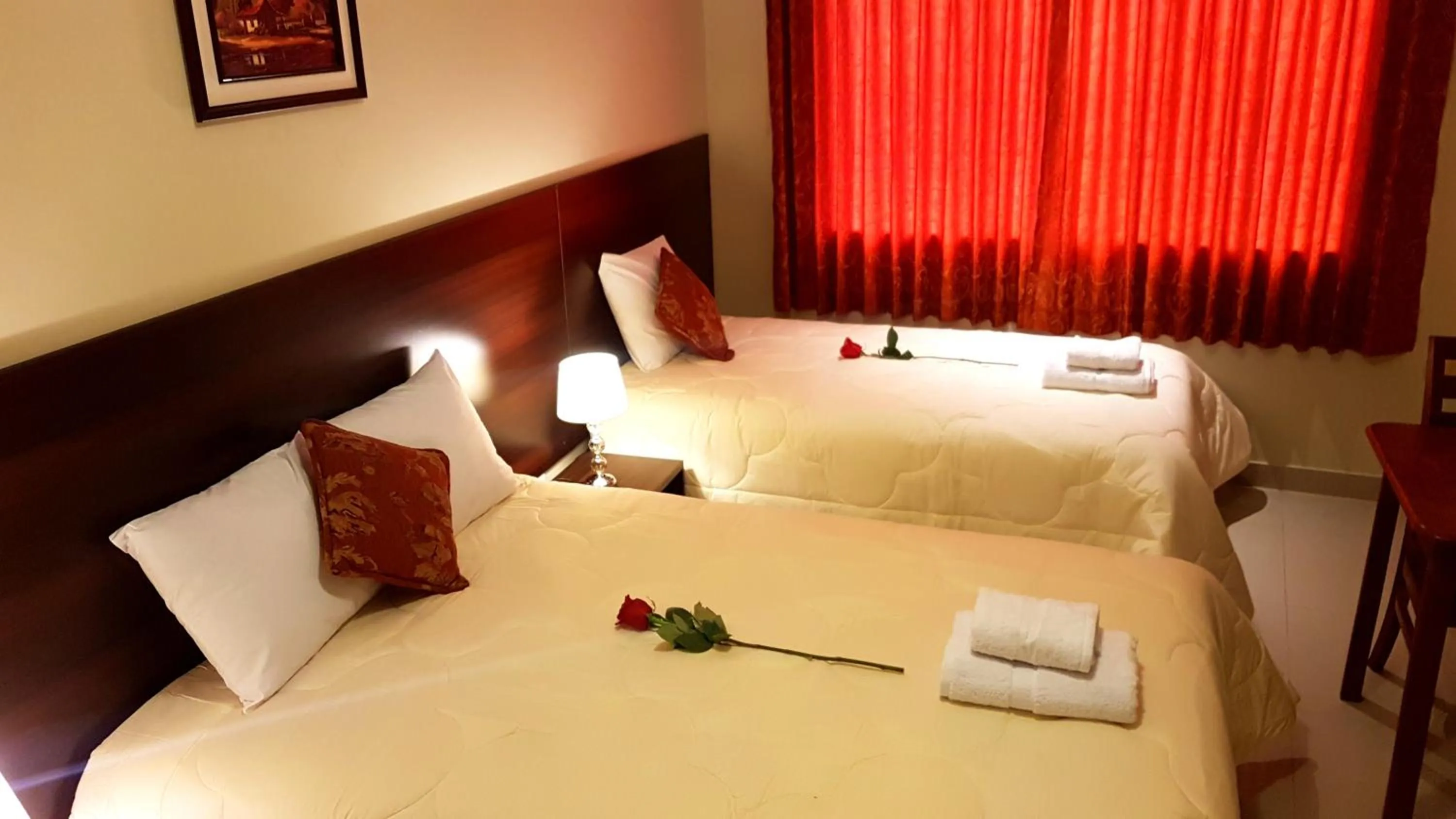 Bed in Hotel Los Nogales