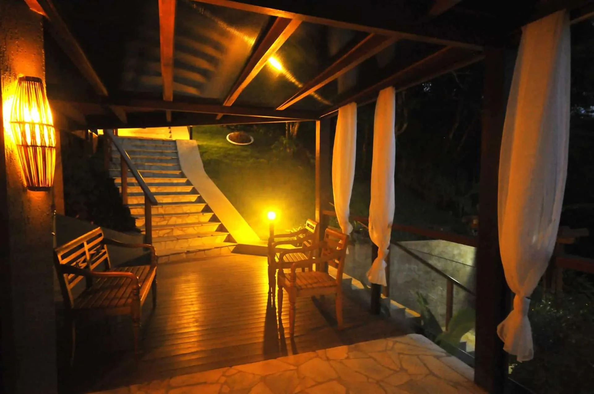 Living room in Pousada Pelicano