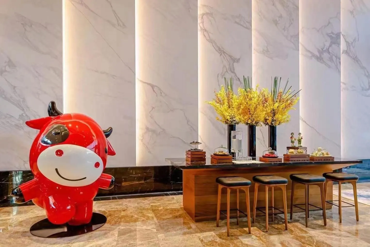 Lobby or reception in Shanghai International Tourist Resort Fuyi Hotel
