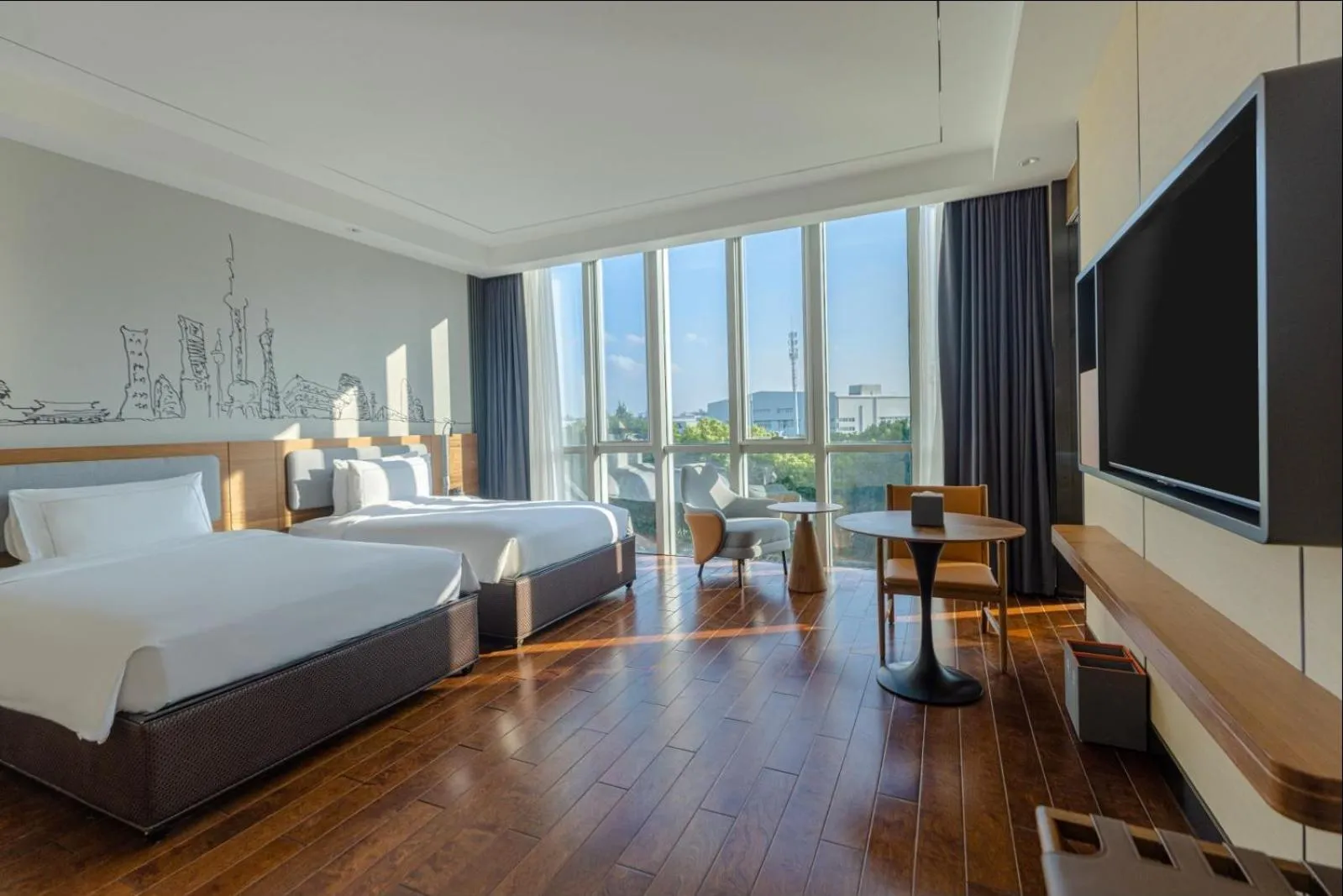 Bed in UrCove by Hyatt Shanghai Pudong East