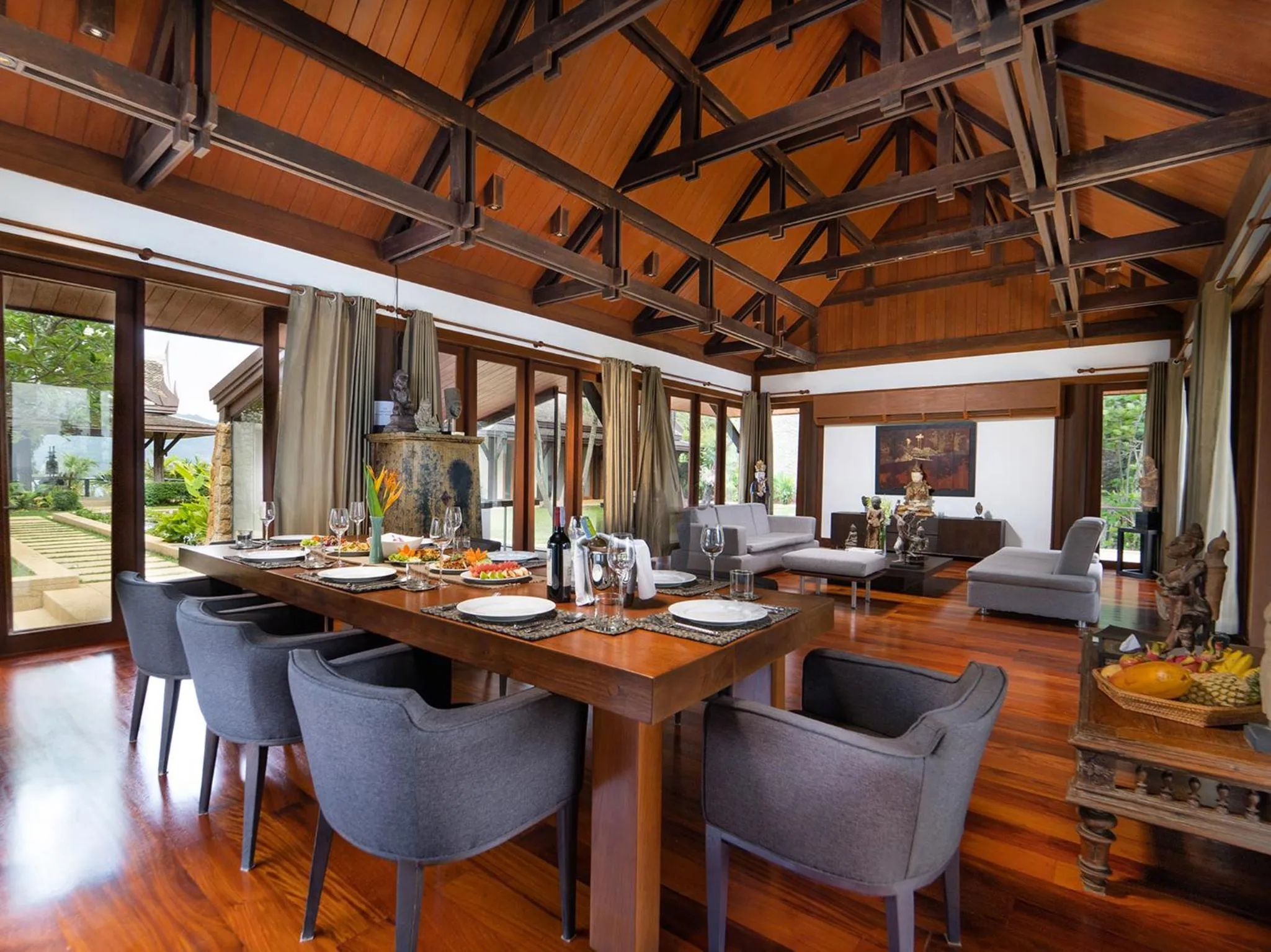 Dining area in Villa Chada