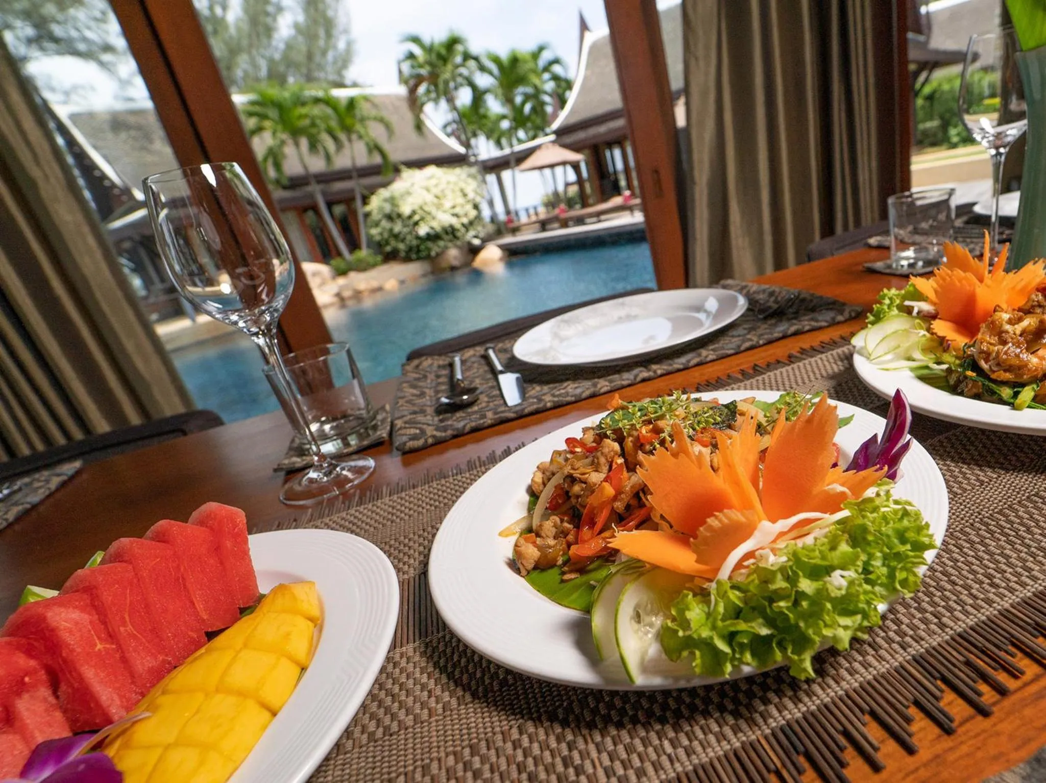 Dining area in Villa Chada