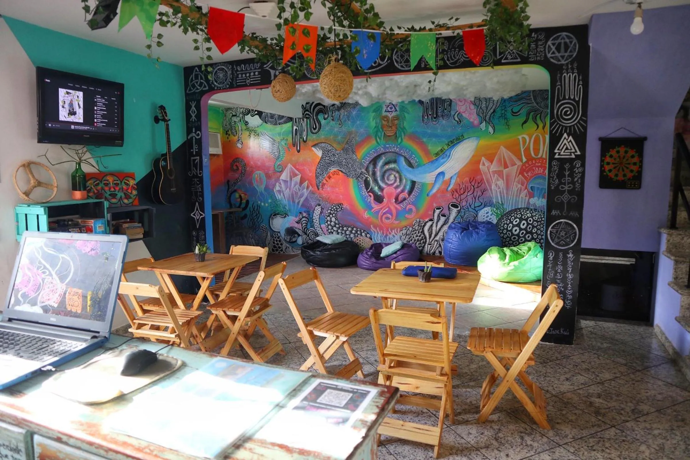 Lobby or reception in Chamos Hostel Cultural