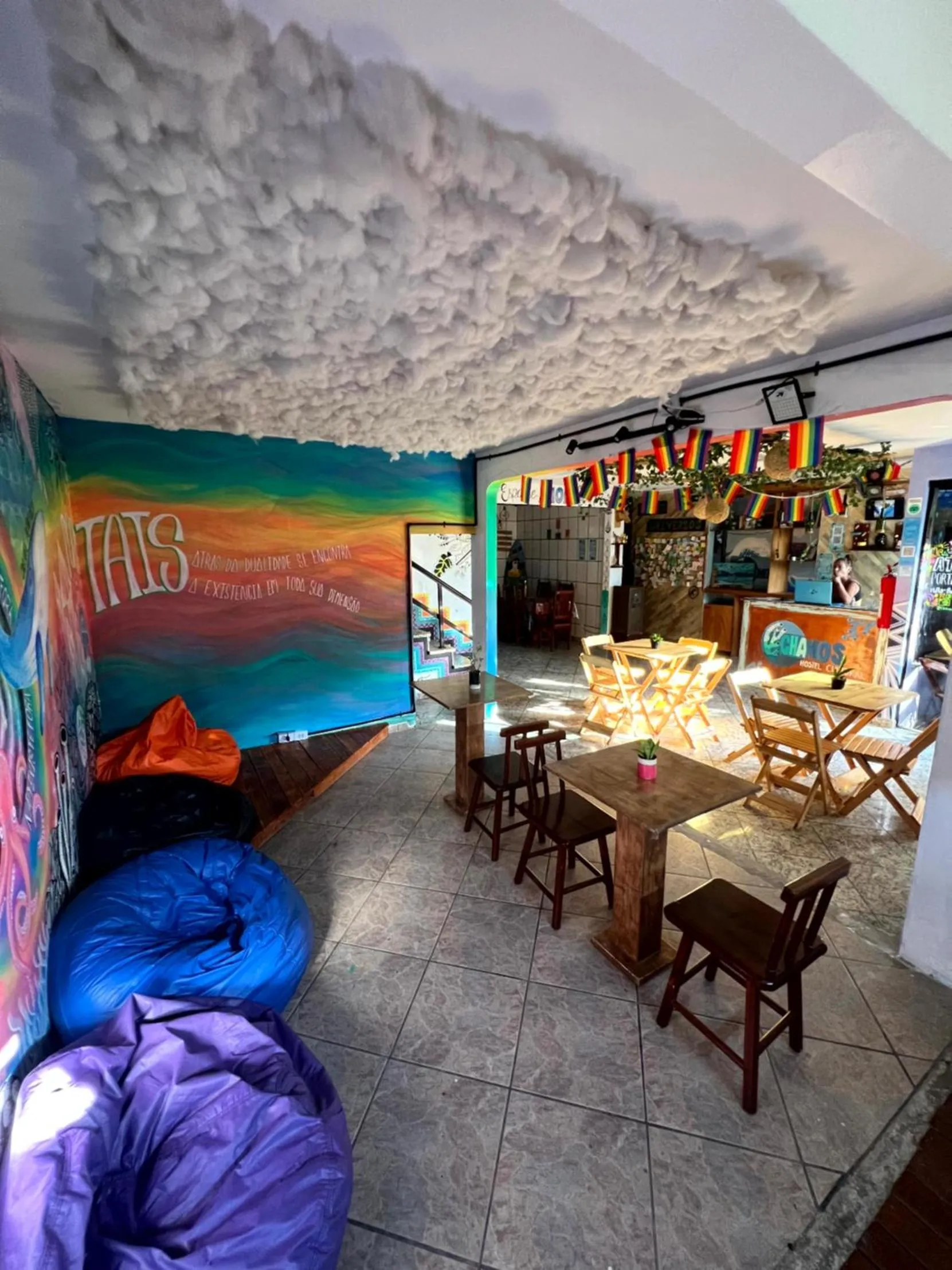 Living room in Chamos Hostel Cultural