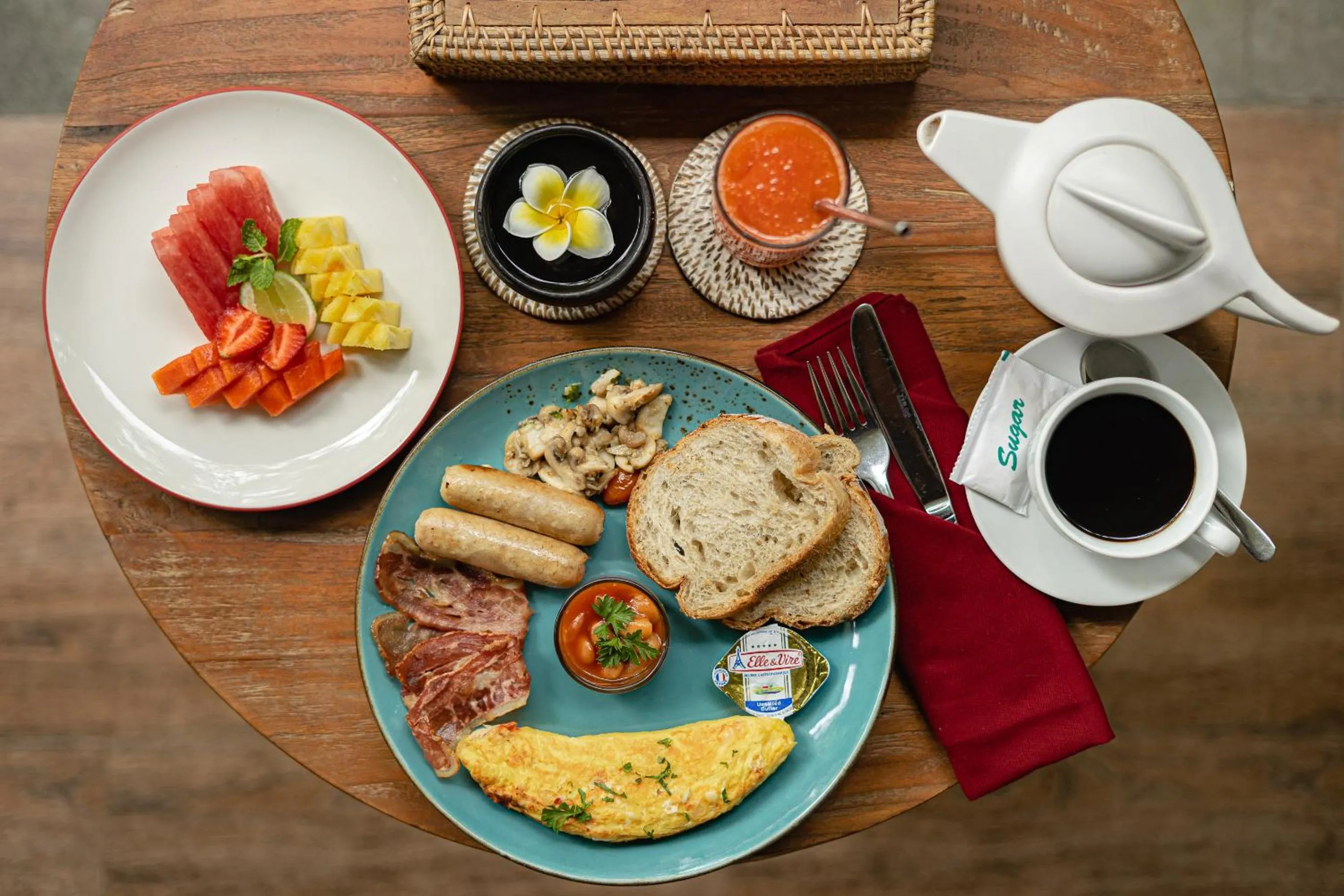 Food in Kubu Rama Ubud Cottage