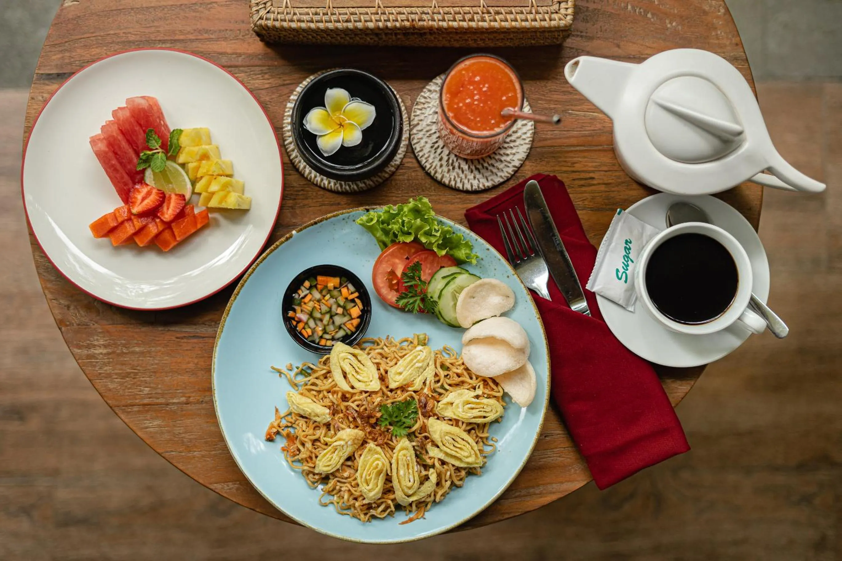 Food in Kubu Rama Ubud Cottage