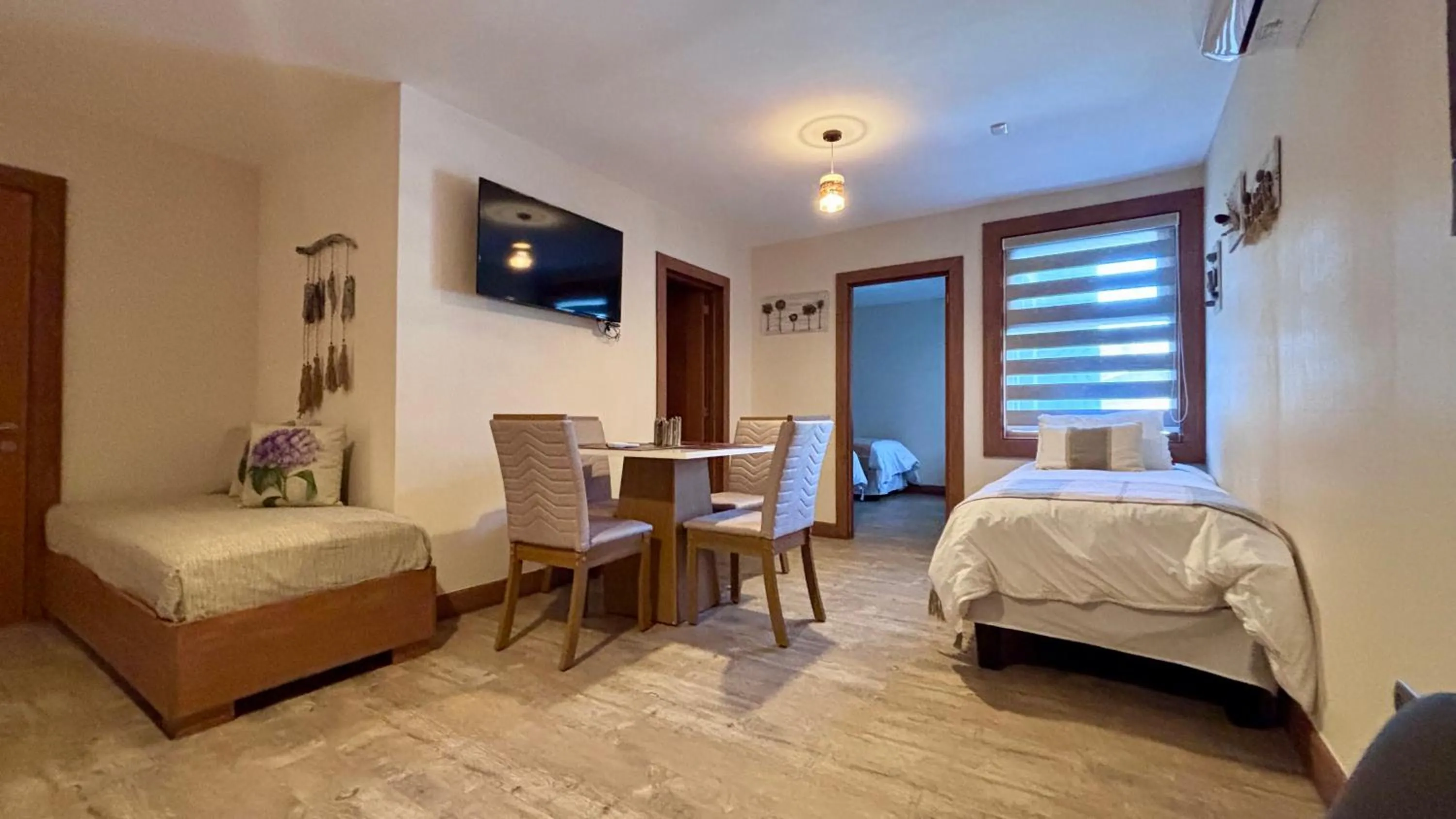 Bed in Entre Cumbres Apart Hotel