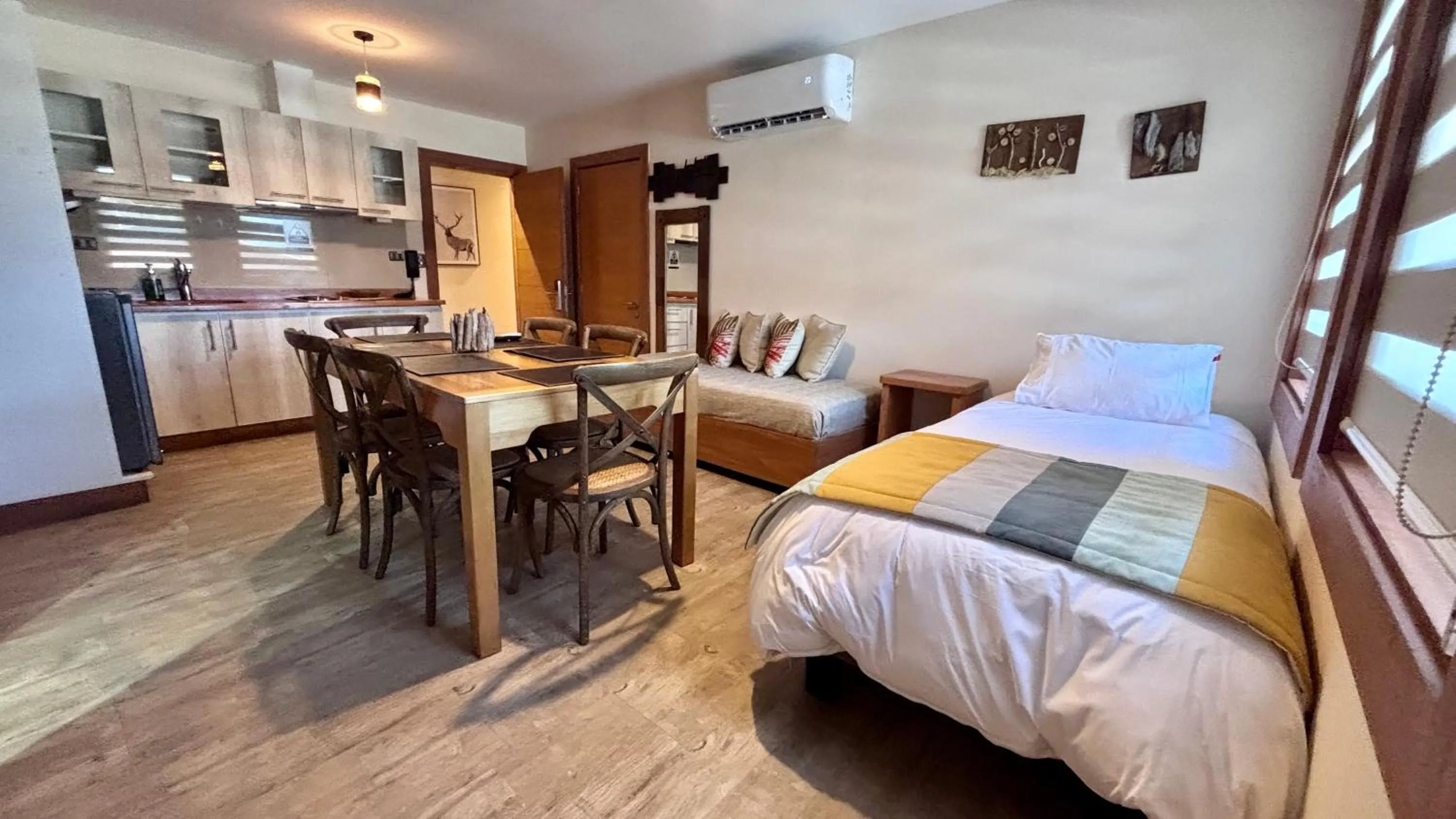 Bed in Entre Cumbres Apart Hotel