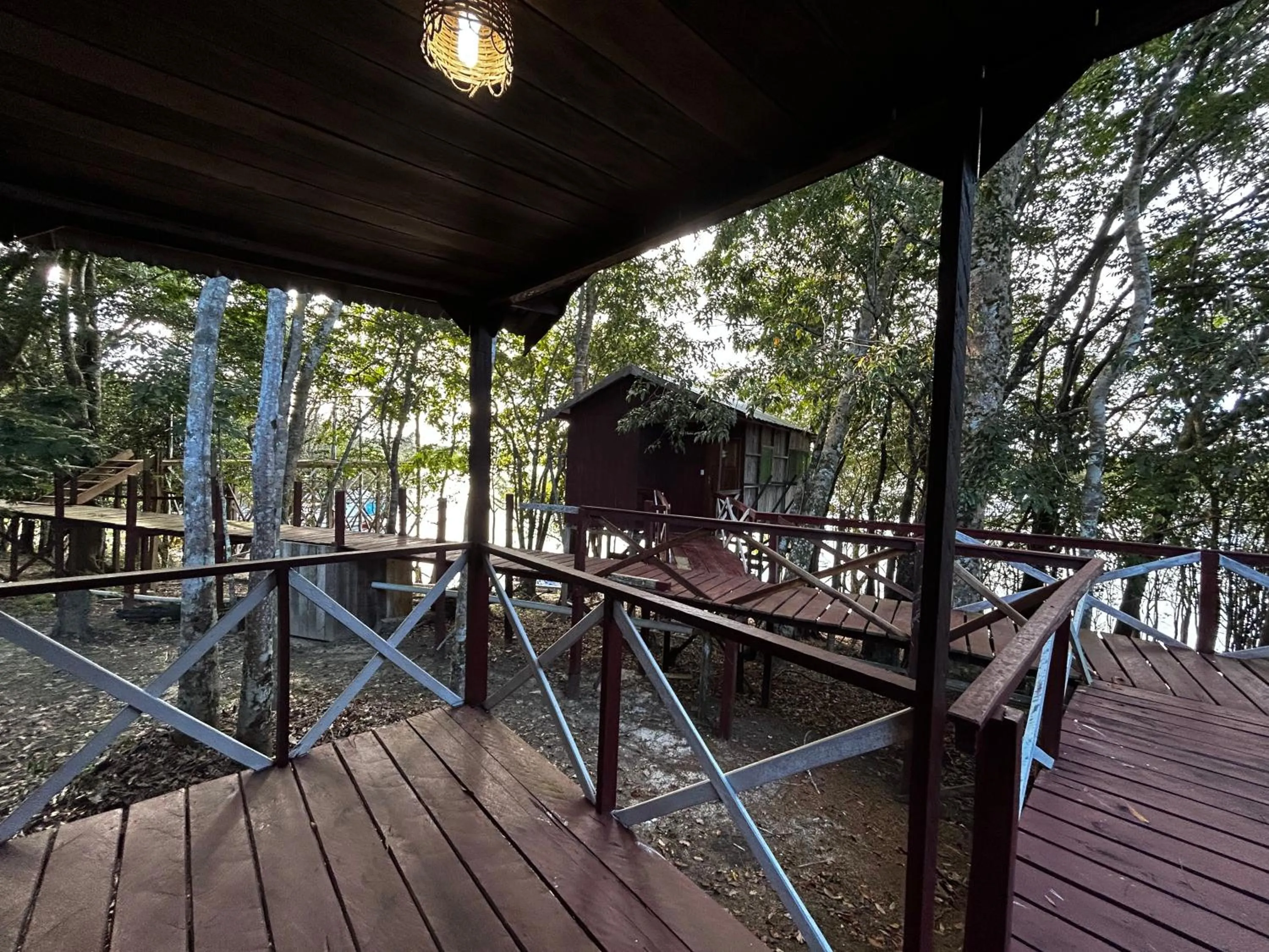Patio in Vista do Lago Jungle Lodge