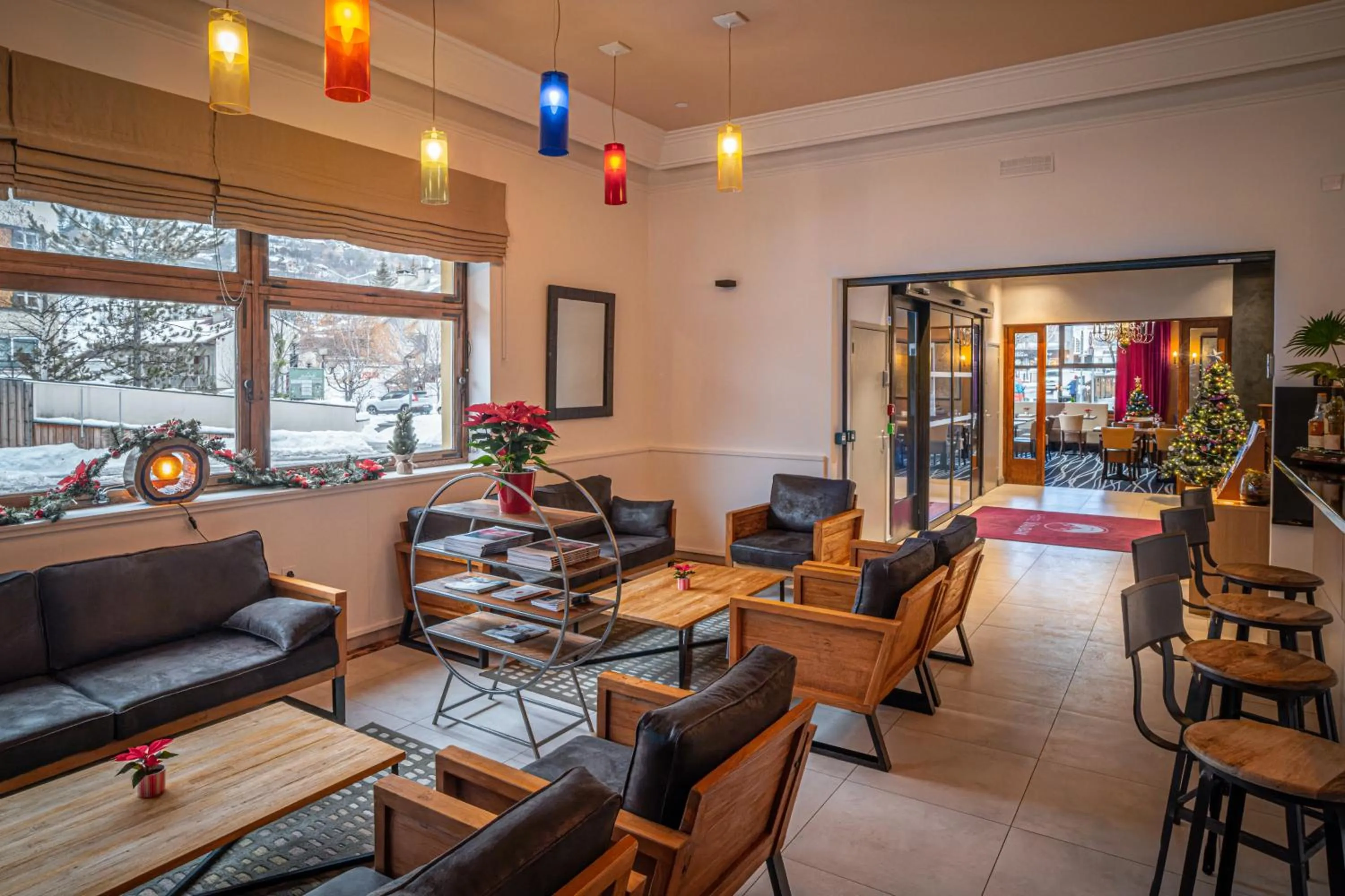 Lounge or bar in Hotel Vauban Briançon Serre Chevalier