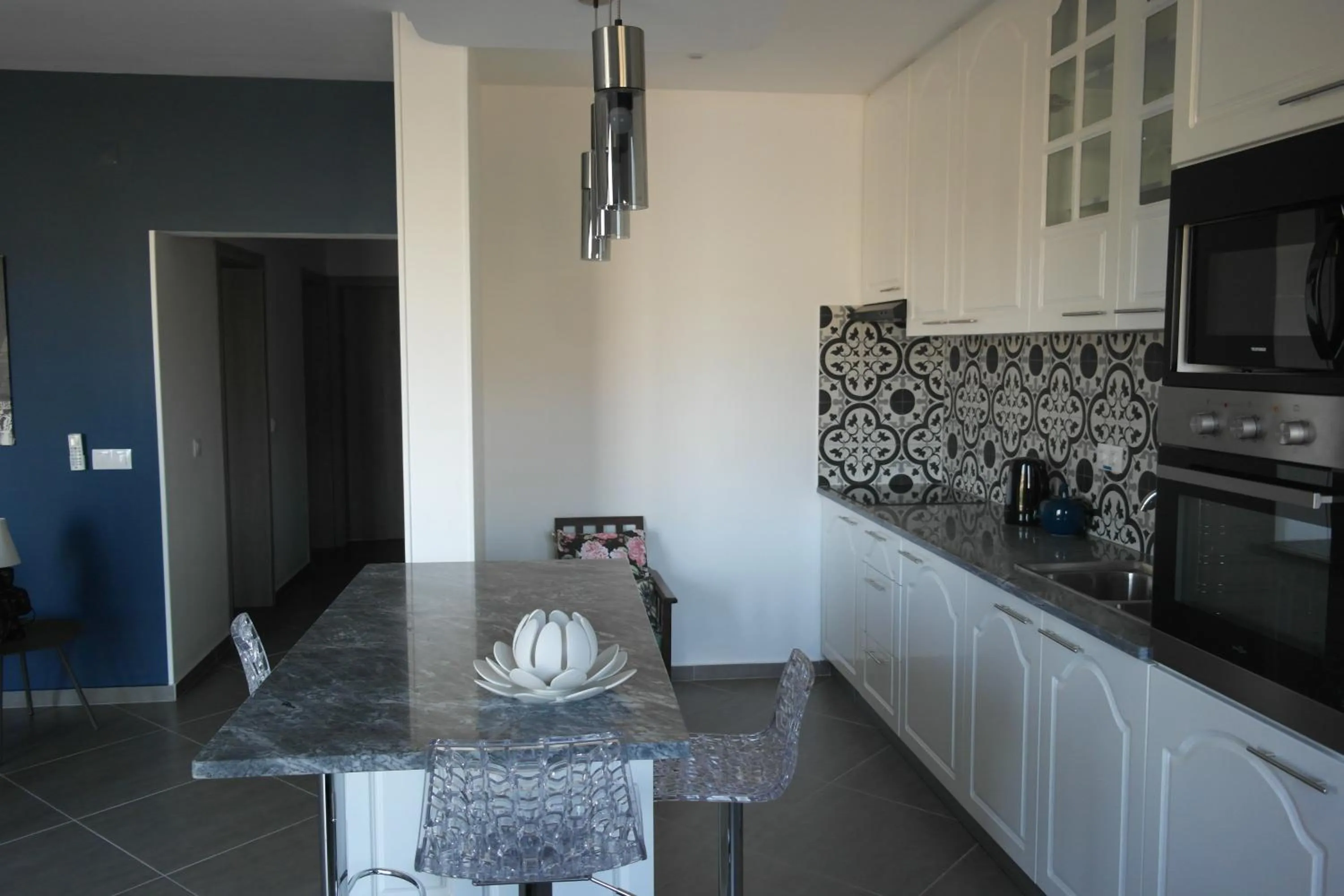 Kitchen or kitchenette in Aparthotel Palace