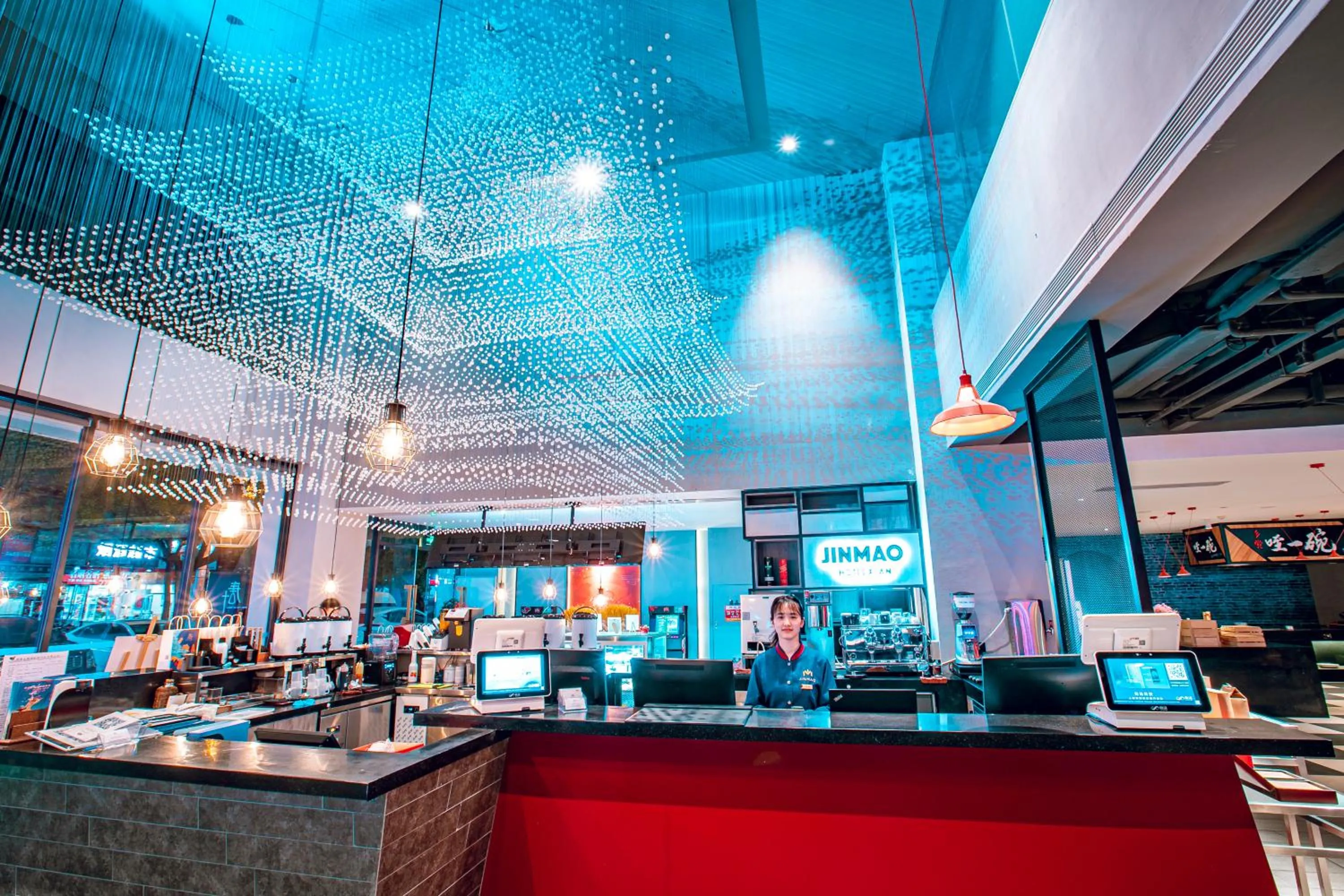 Lobby or reception in Jinmao Hotel Xi'an Downtown ( Bell & Drum Tower)