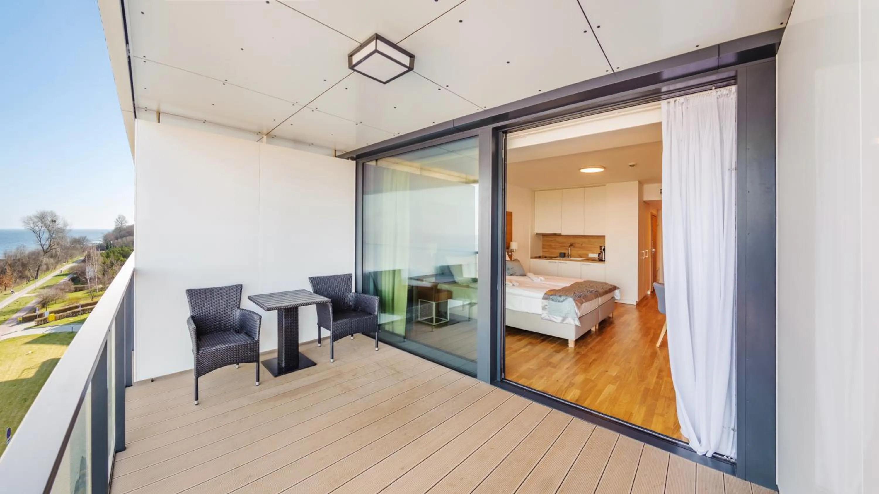 View (from property/room), Bed in Seaside Kołobrzeg, Sun & Snow