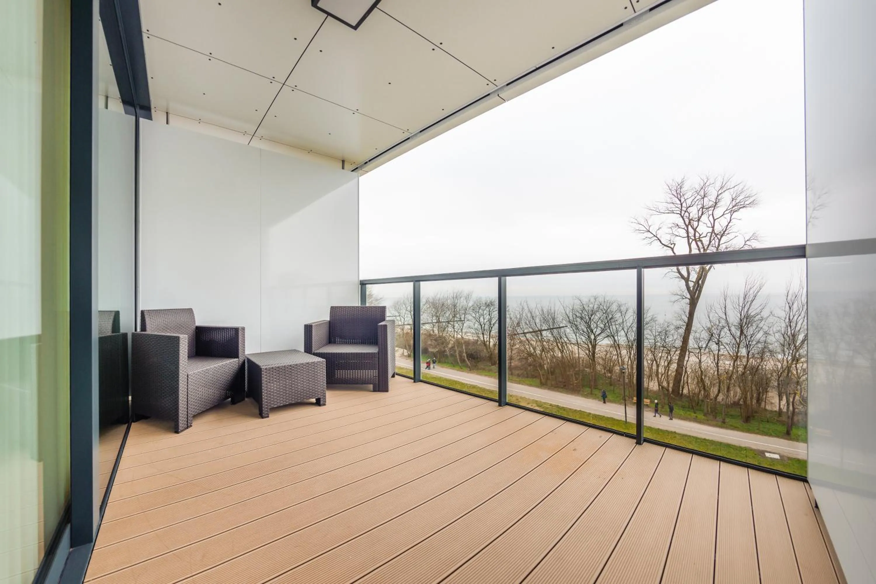Balcony/Terrace in Seaside Kołobrzeg, Sun & Snow