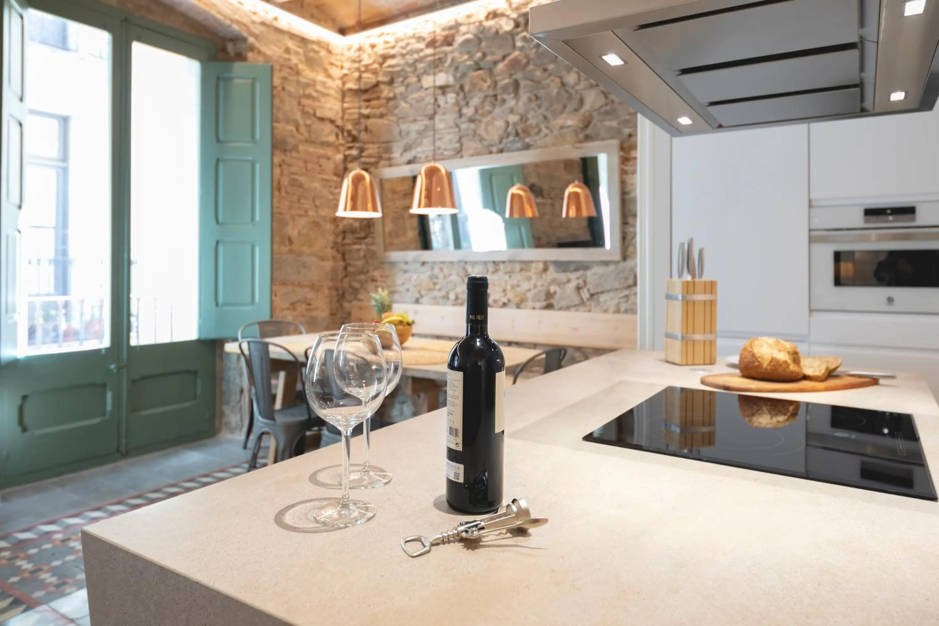 Kitchen or kitchenette in Bravissimo Mercaders, beautiful 3 bedroom apartment