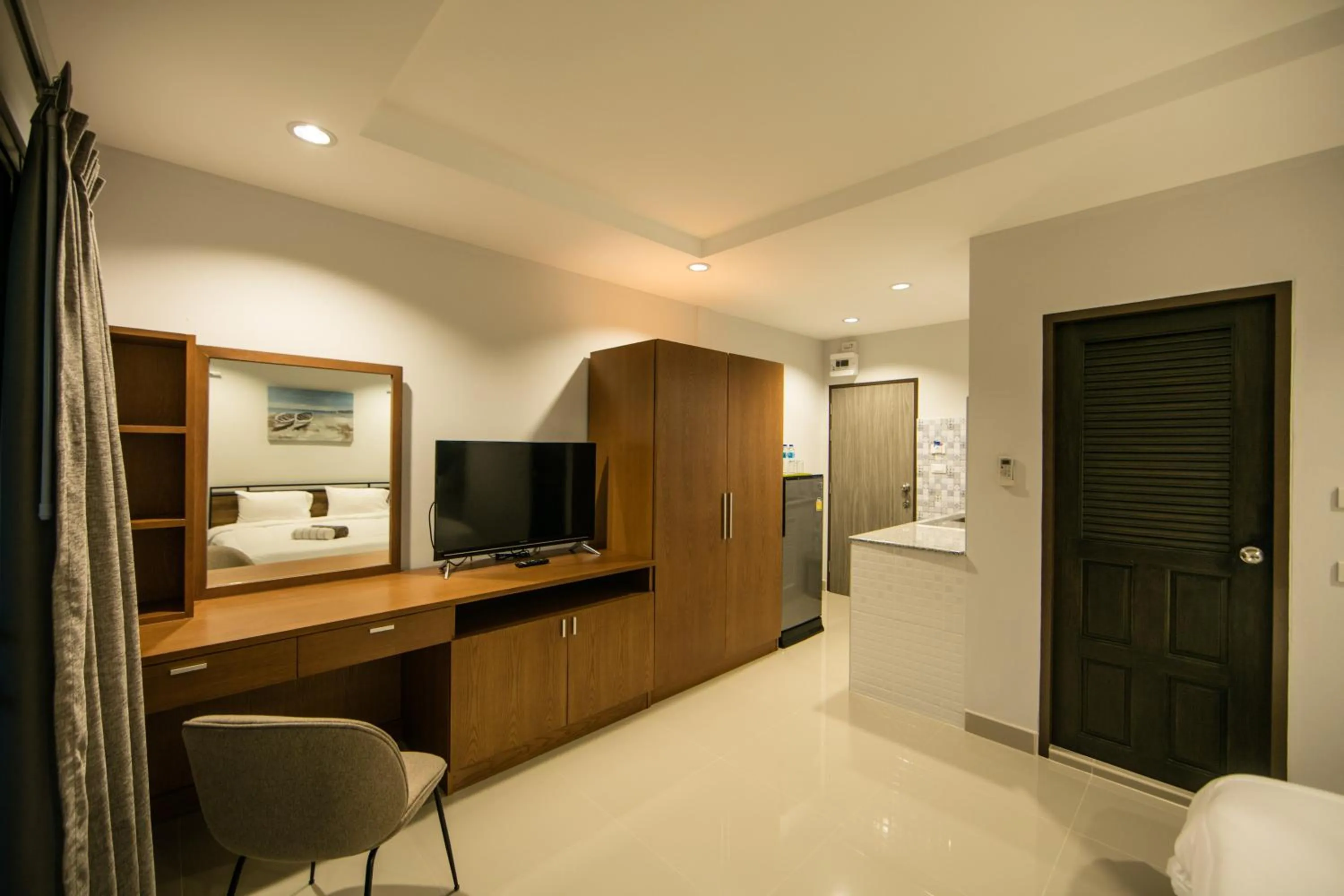 Bed in Nalanta Hotel Pattaya