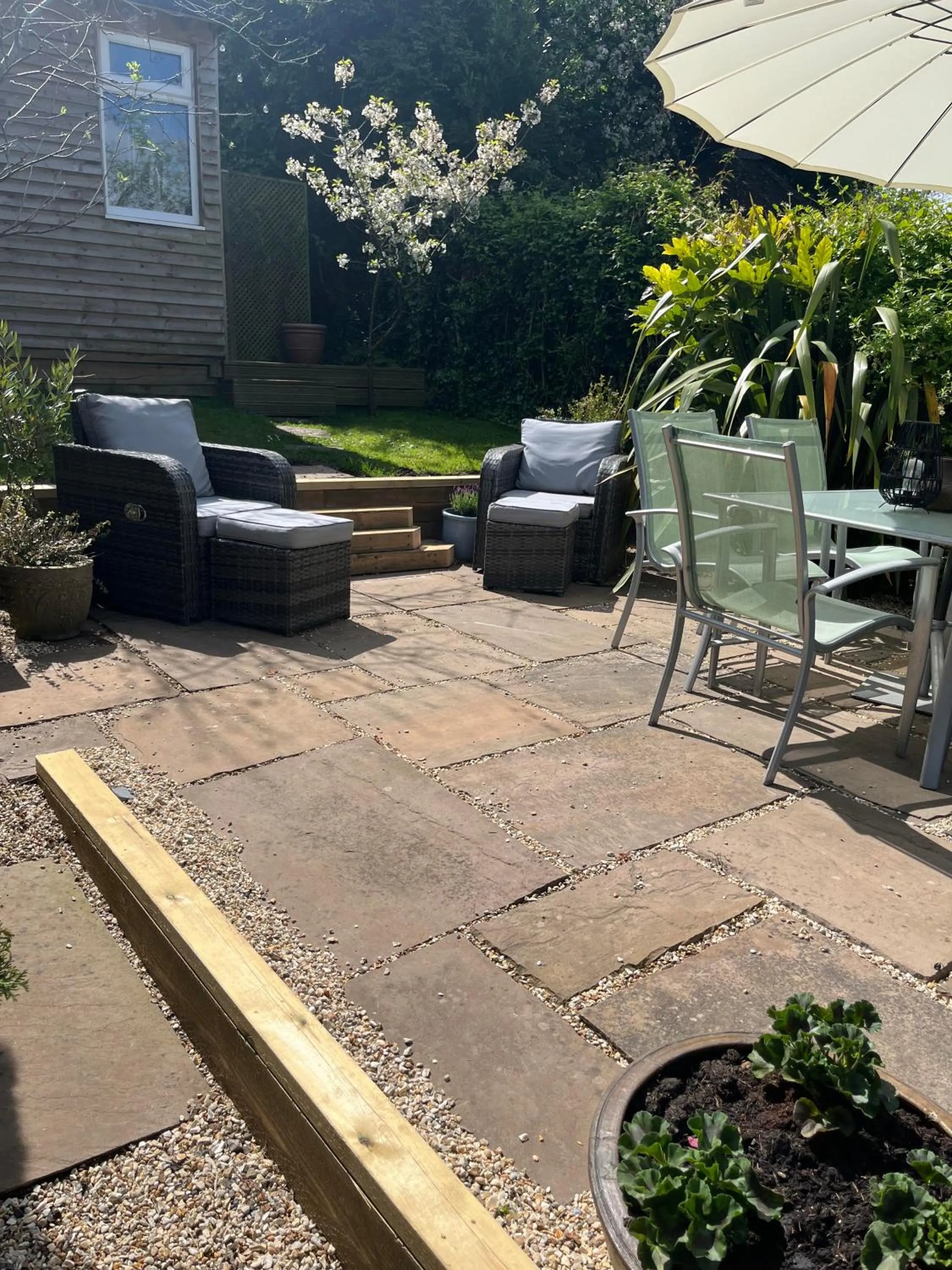 Garden in The Glastonbury Townhouse B&B